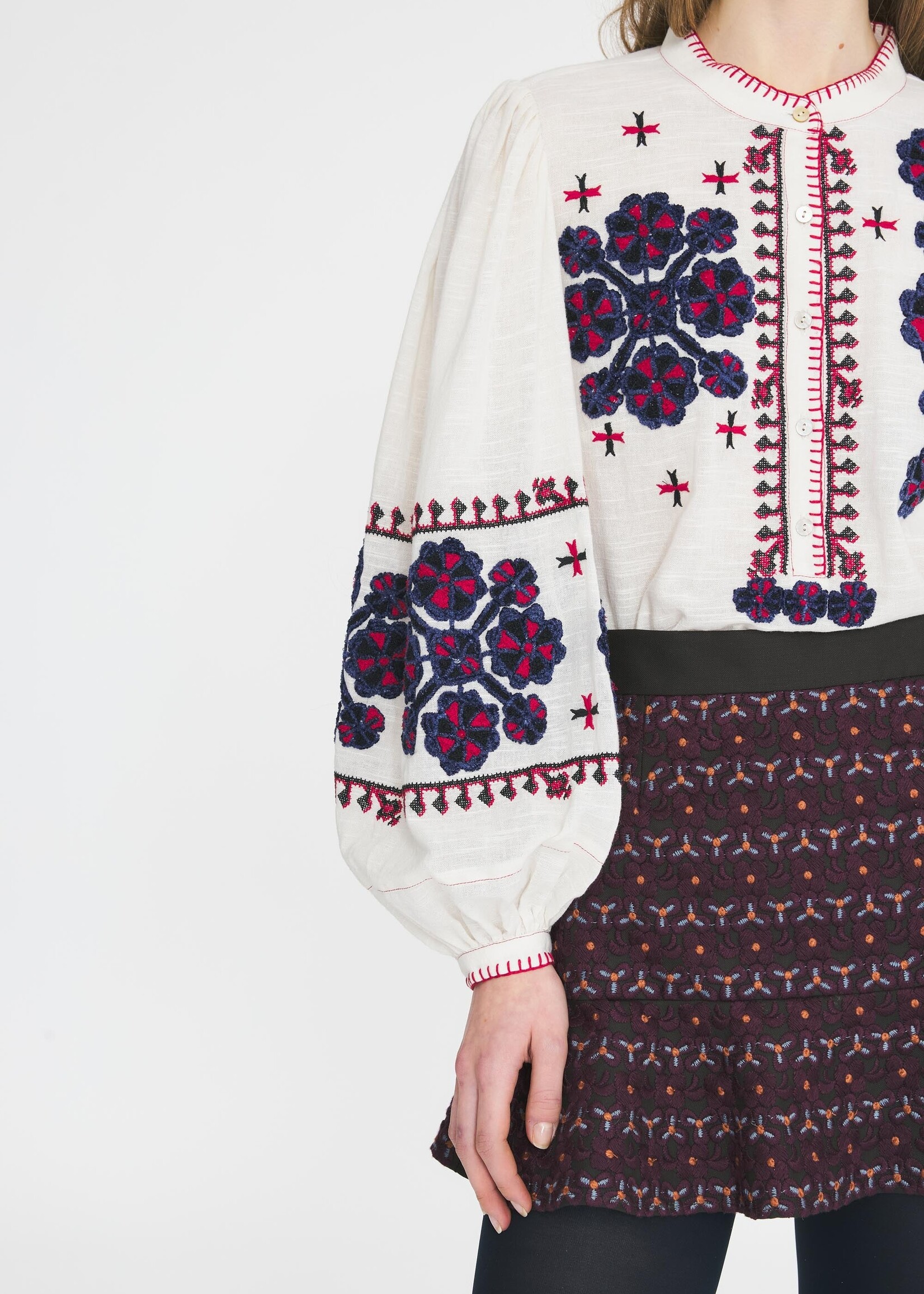 Antik Batik Malie Blouse - Cream