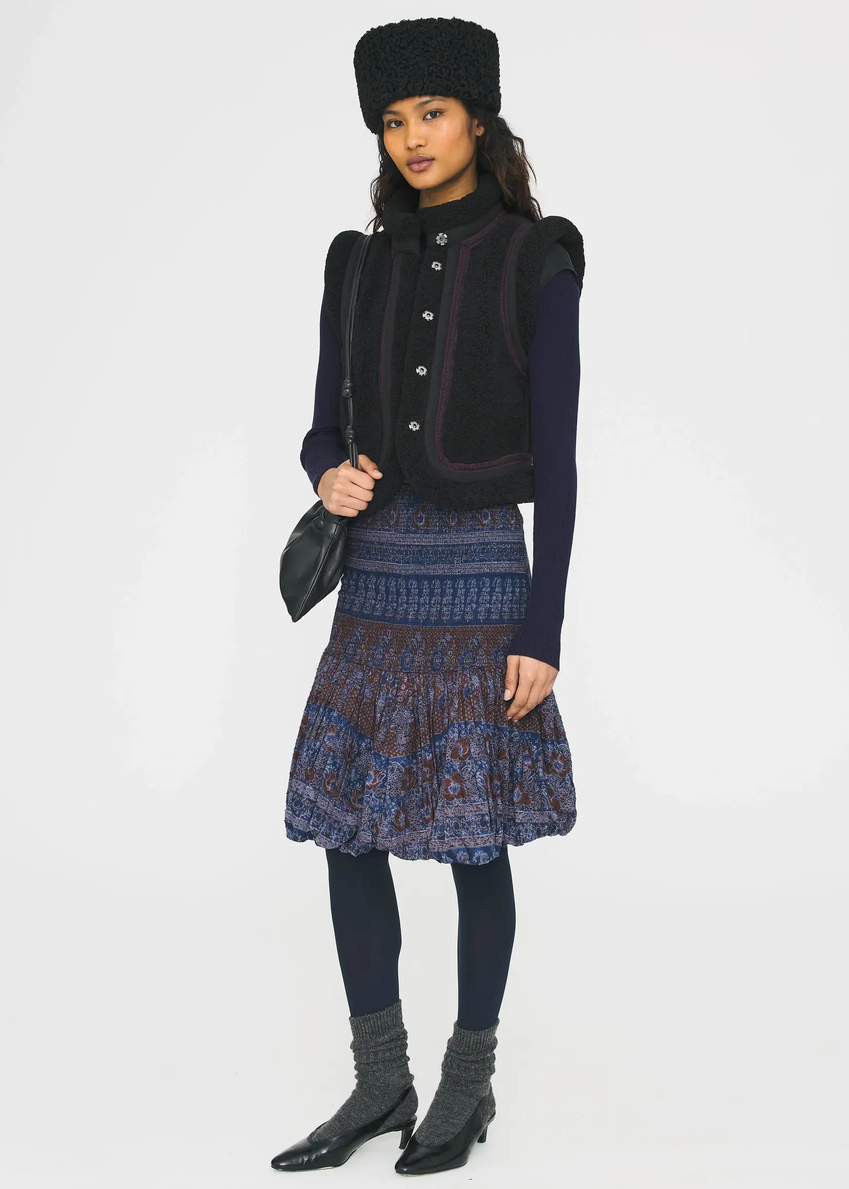 Antik Batik Sally Gilet - Black