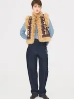 Antik Batik Sandora Gilet - Camel