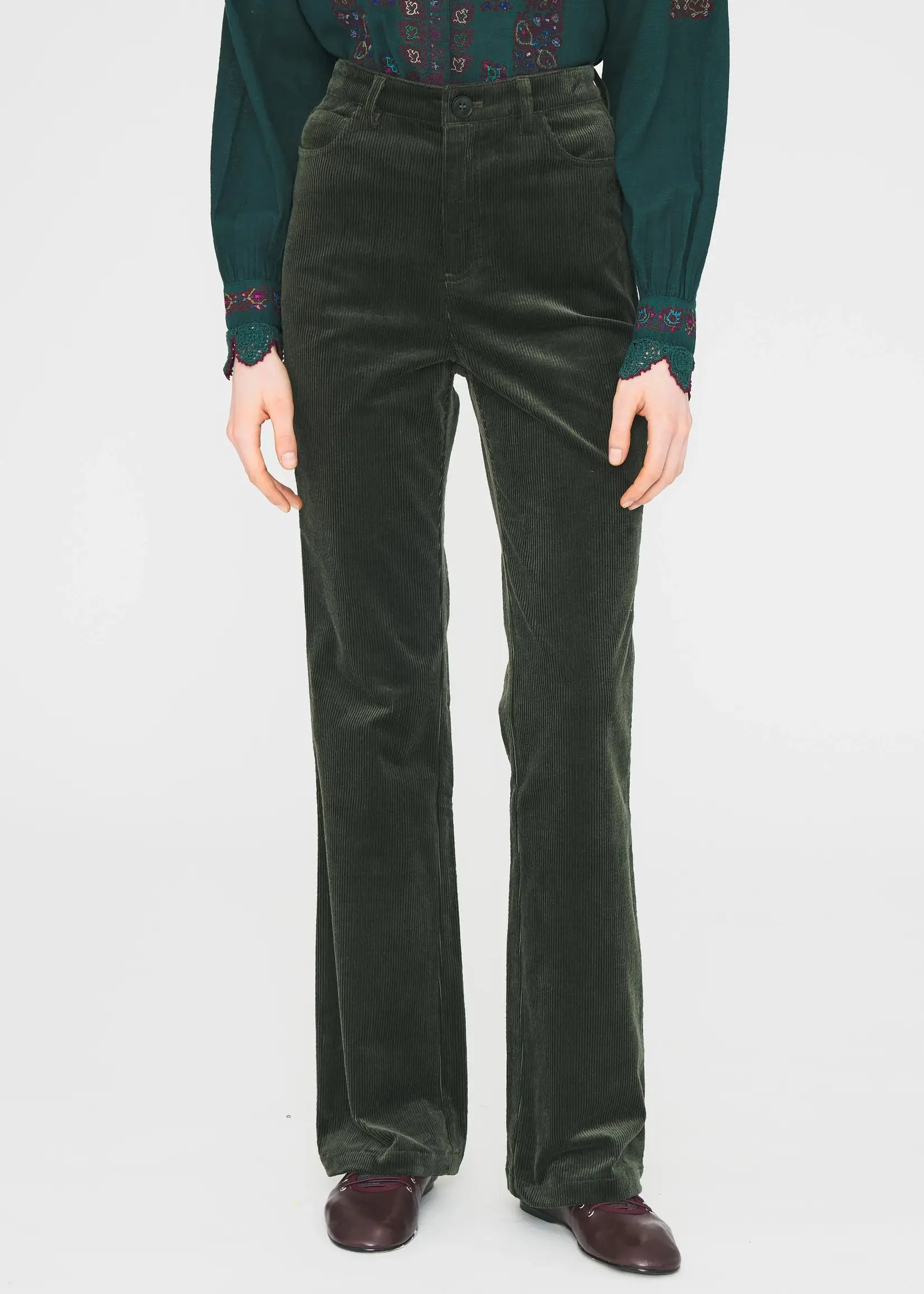 Antik Batik Tilto Flare Pant - Green
