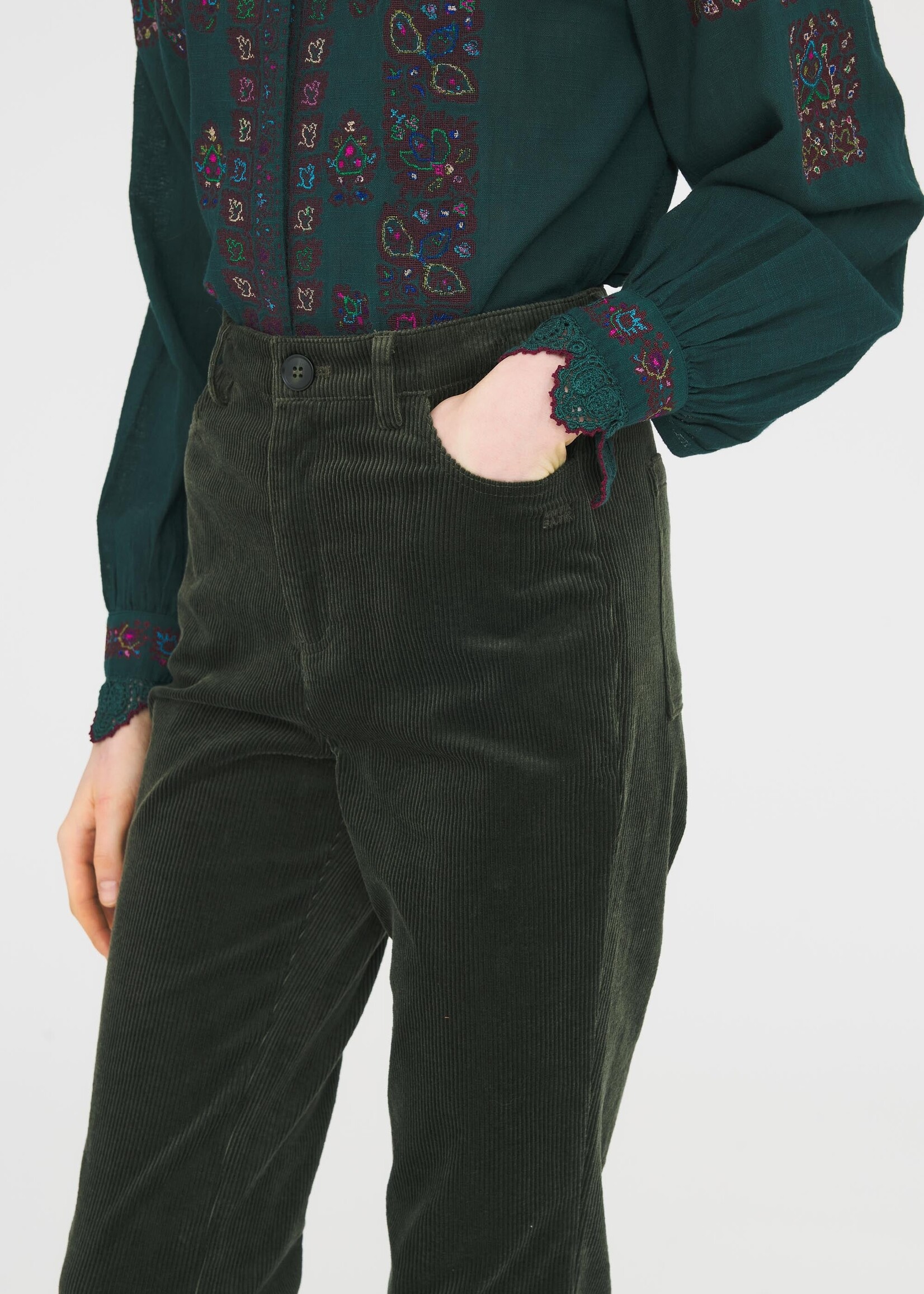 Antik Batik Tilto Flare Pant - Green
