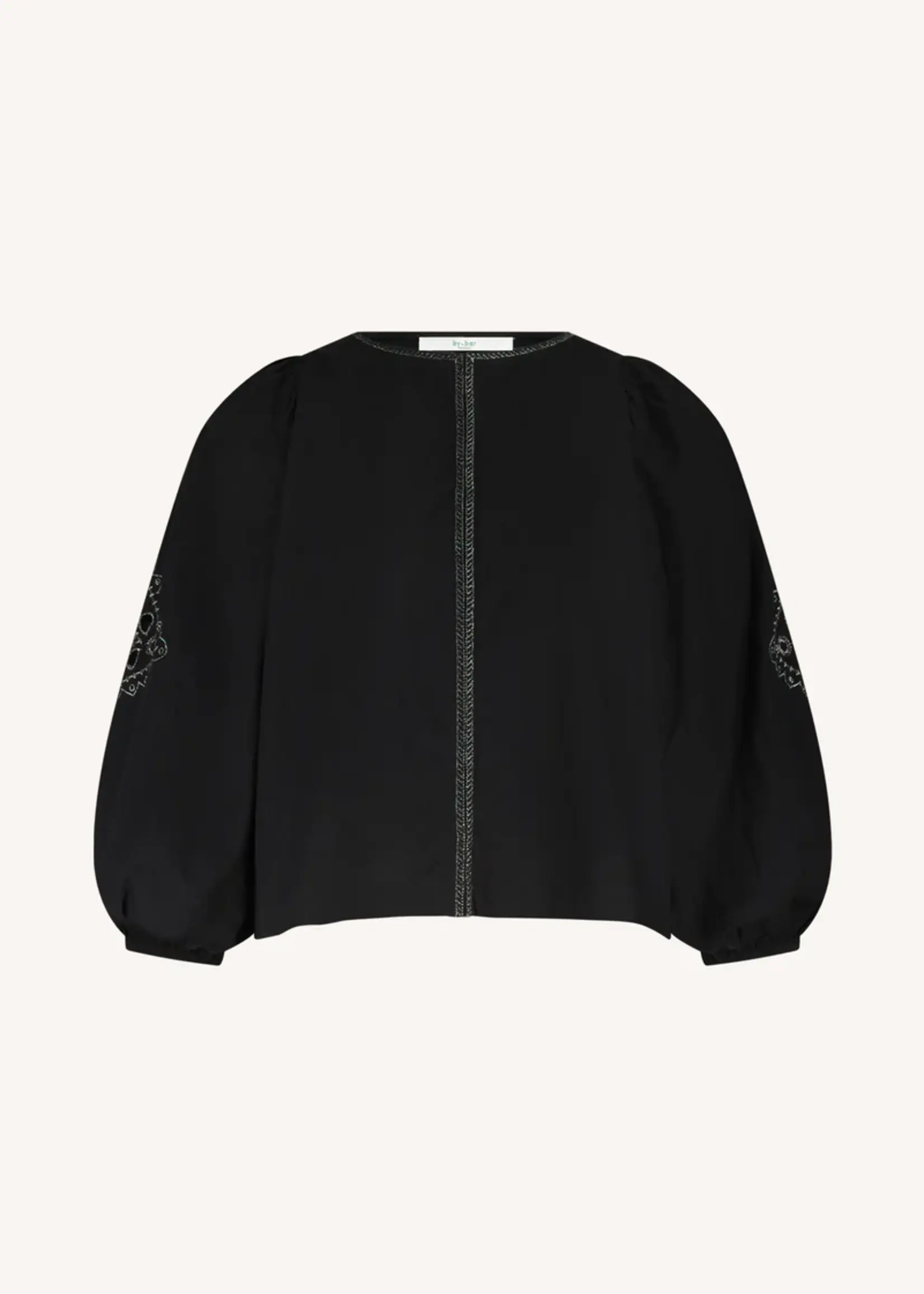 By-Bar Rae Festive Blouse - Jet Black