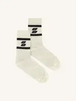 By-Bar Logo SParkle Grey Socks - Black