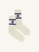 By-Bar Logo Sparkle Grey Socks - Navy