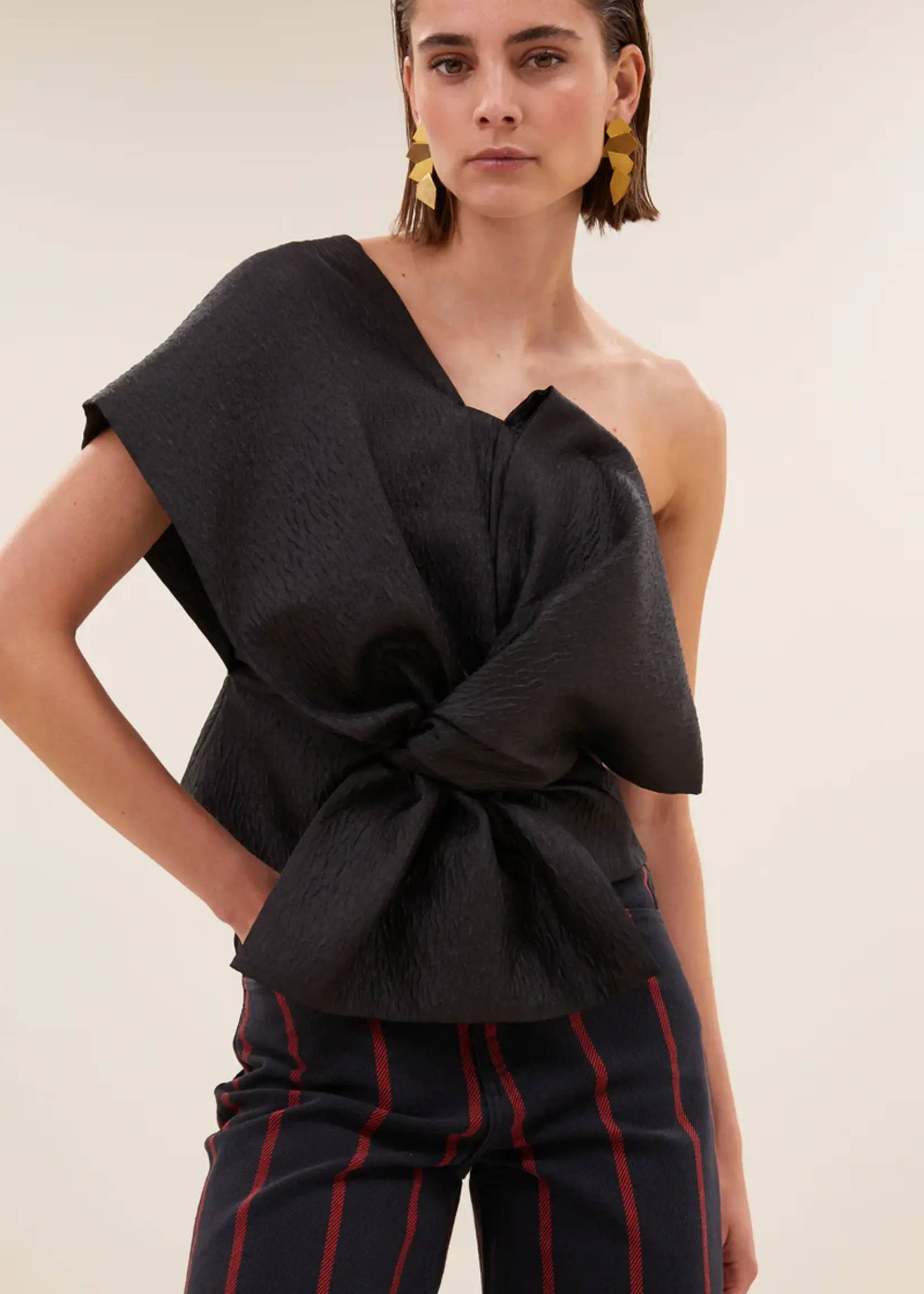 By-Bar Jula Bubble Top - Jet Black