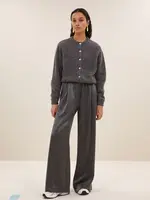 By-Bar Cleo Natural Cardigan - Dark Grey Melee