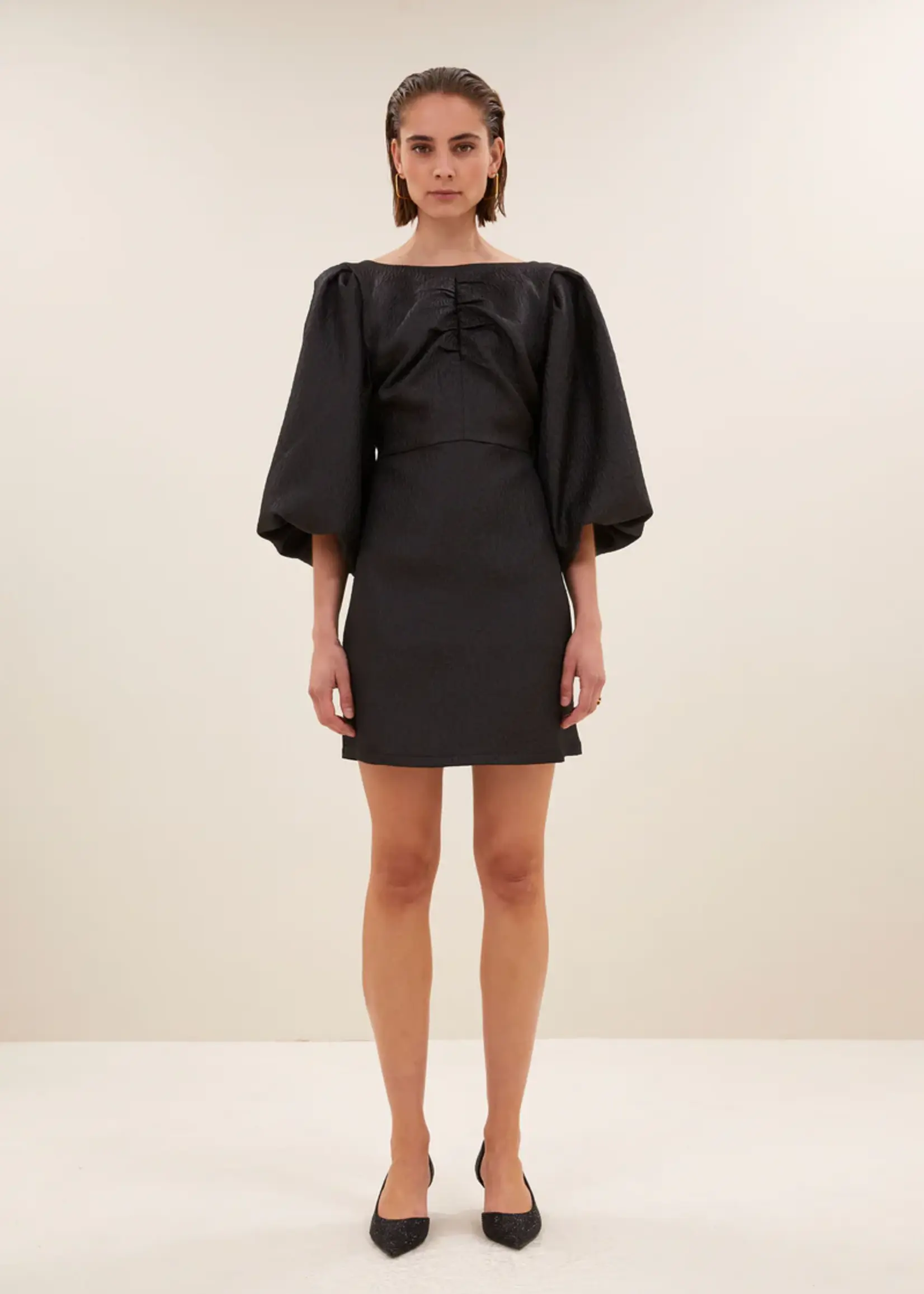 By-Bar Mimi Bubble Dress - Jet Black