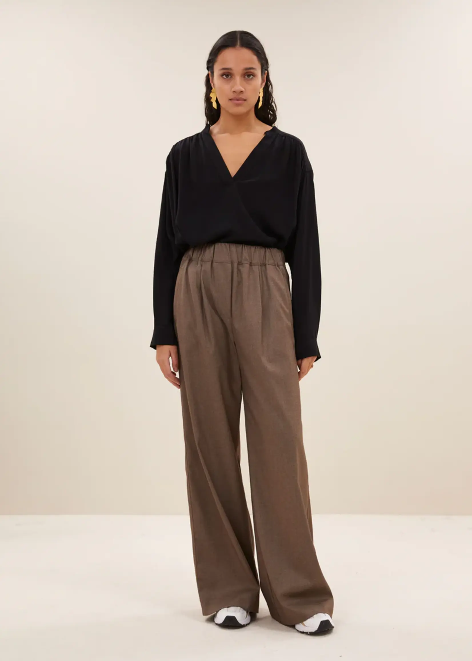 By-Bar Benji Melange Pants - Biscuit Melee