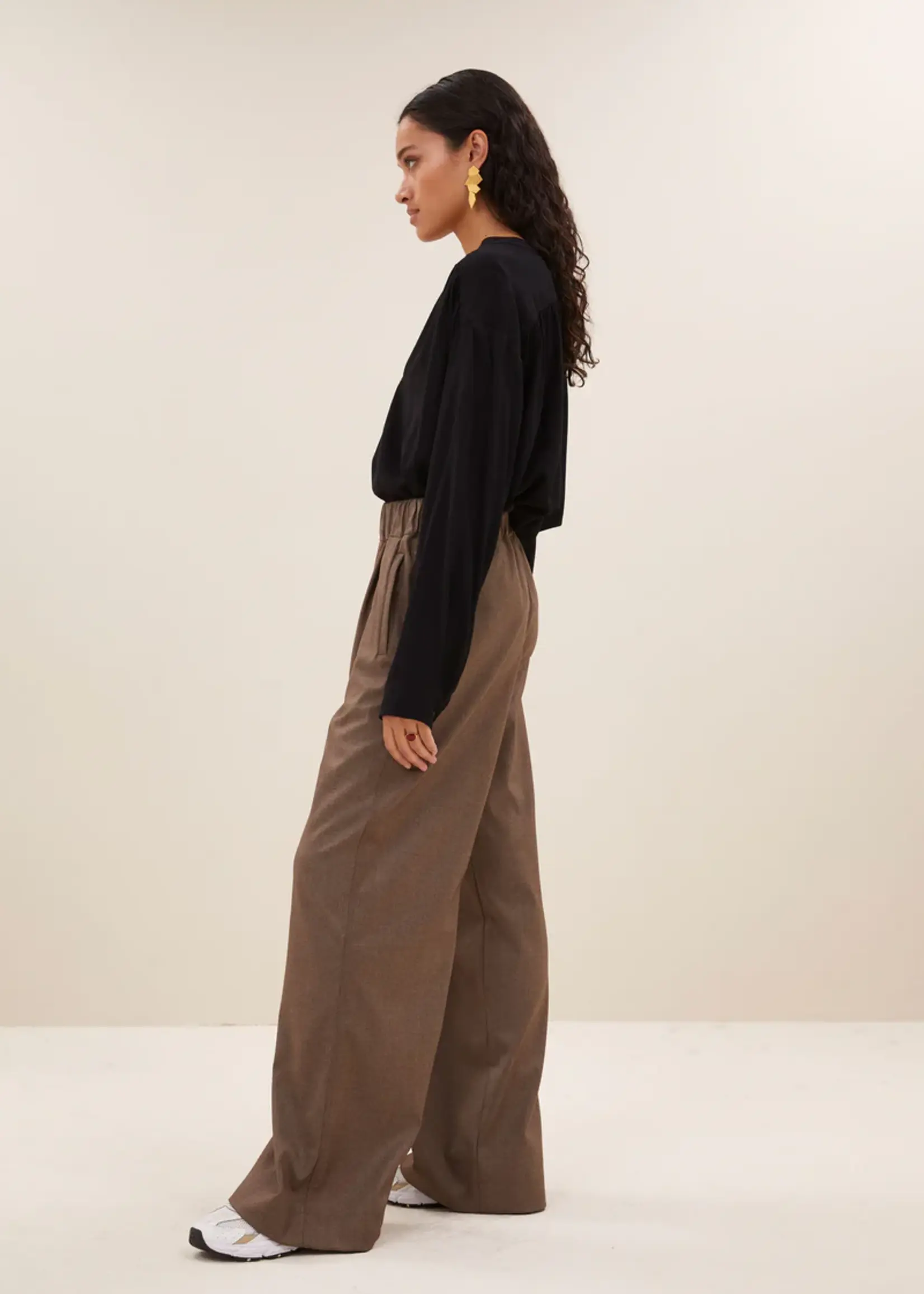 By-Bar Benji Melange Pants - Biscuit Melee