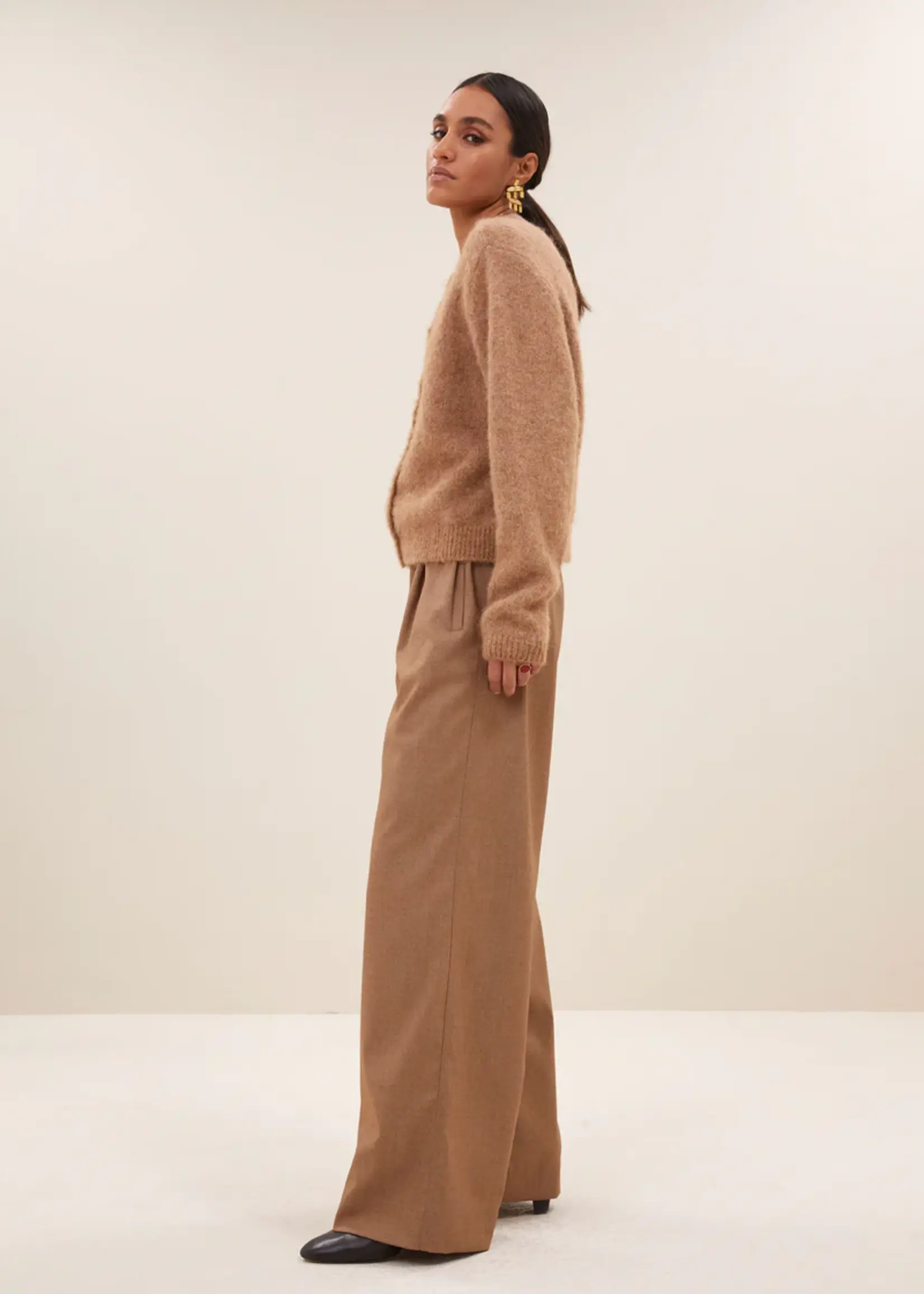 By-Bar Benji Melange Pants - Camel Melee