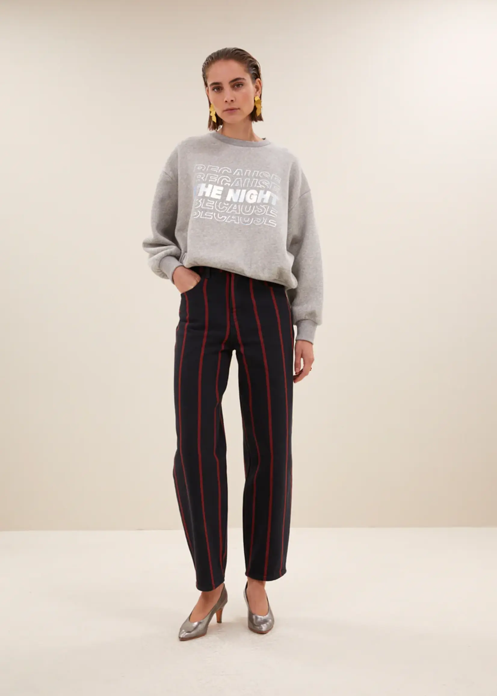 By-Bar Bibi Nights melee Sweater - Grey Melee