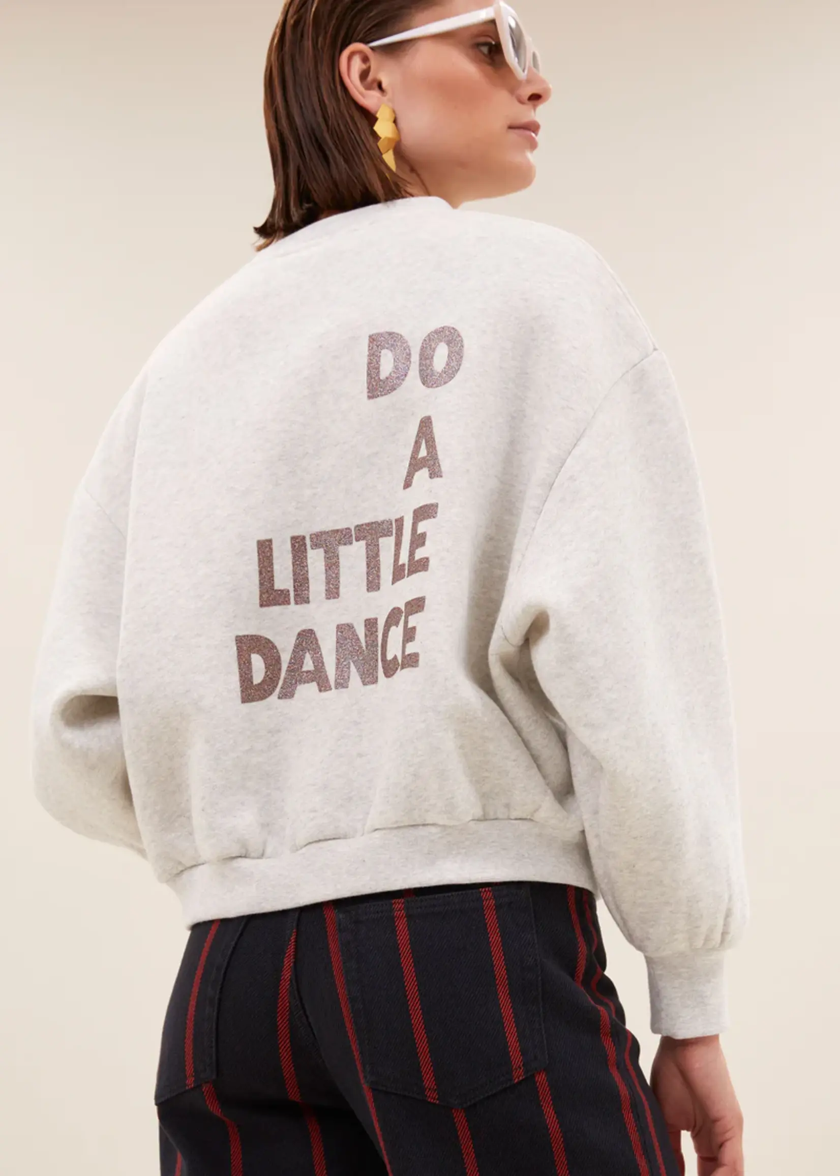 By-Bar Bibi Dance Sweater- Light grey Melee