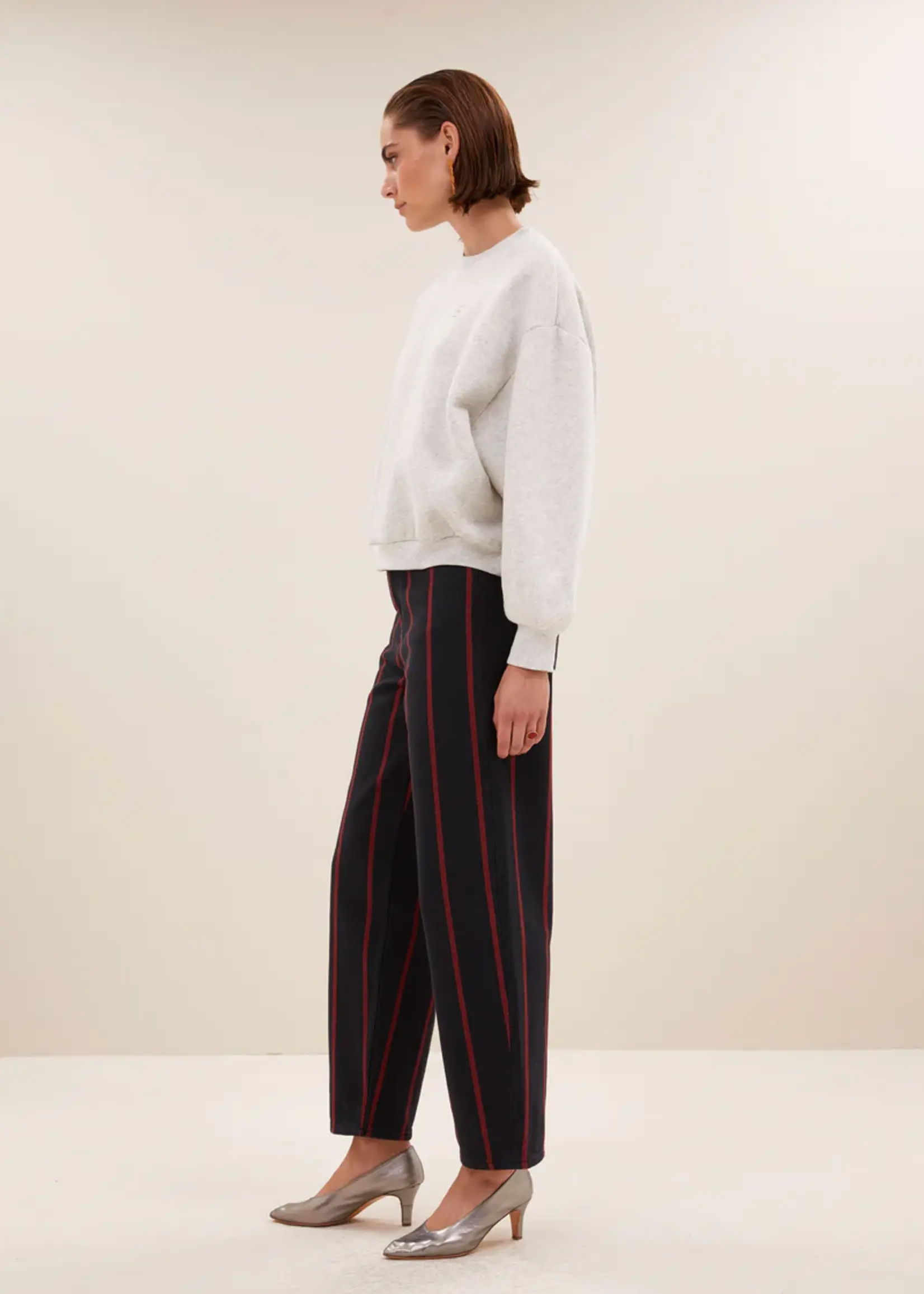 By-Bar Bibi Dance Sweater- Light grey Melee