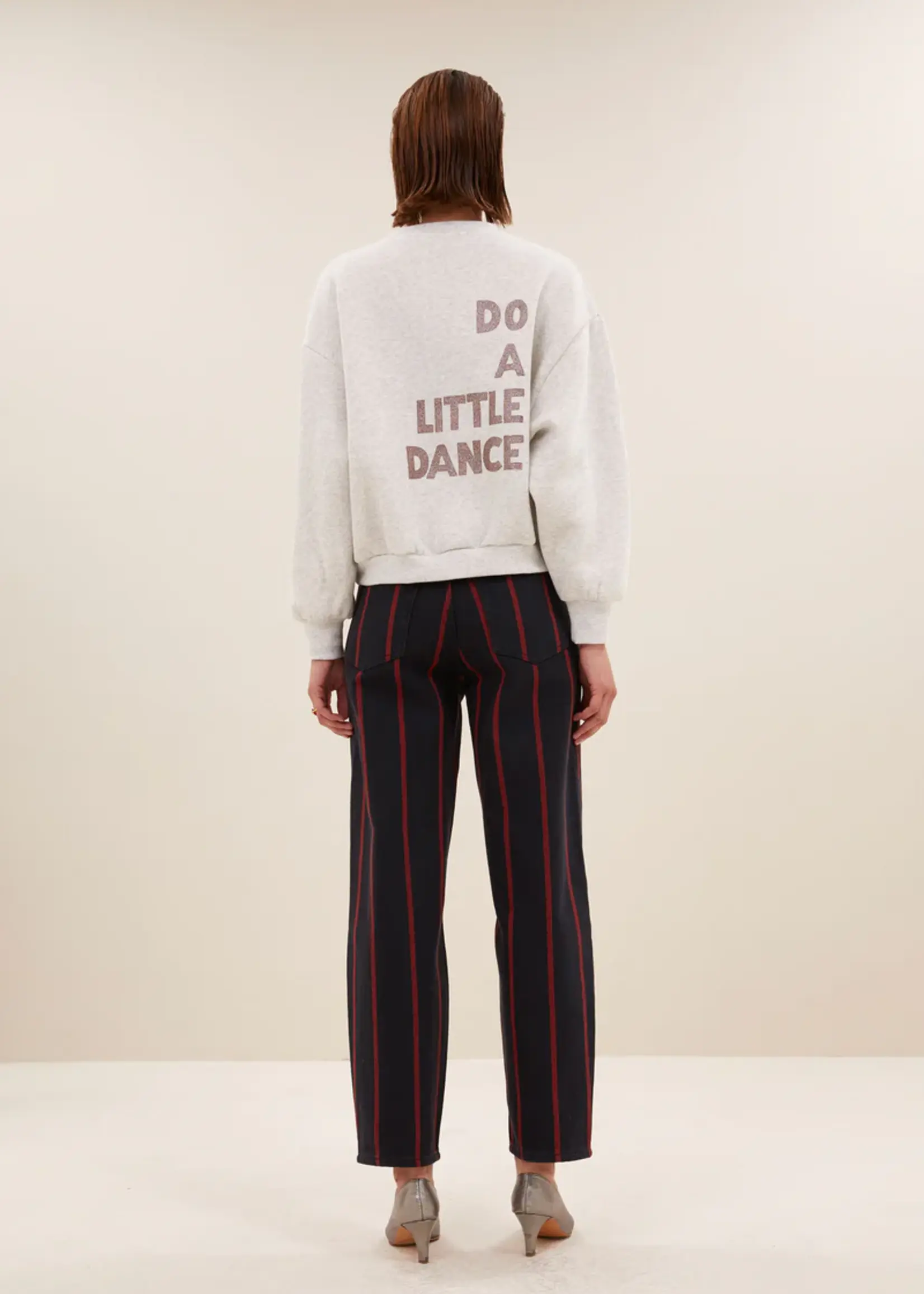 By-Bar Bibi Dance Sweater- Light grey Melee