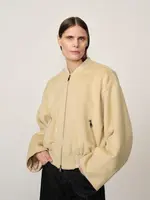 Birgitte Herskind Monica Wool Bomber Jacket - sage