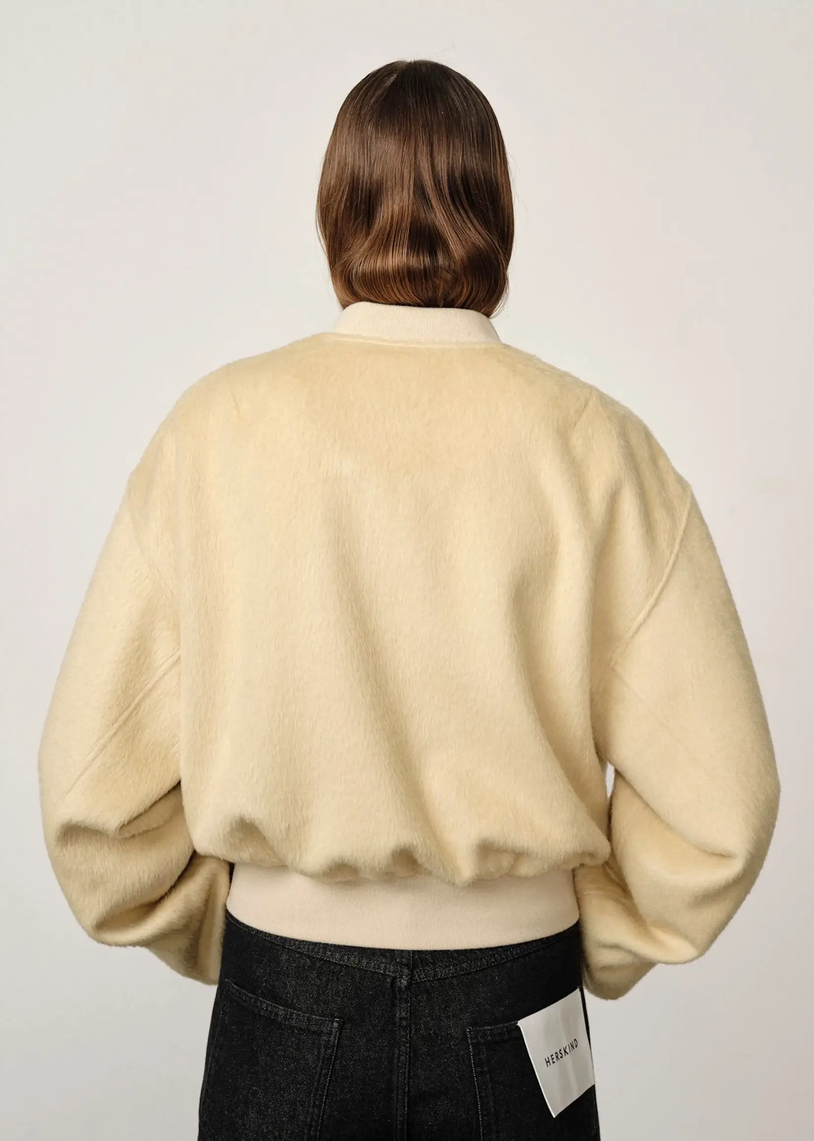 Birgitte Herskind Monica Wool Bomber Jacket - sage