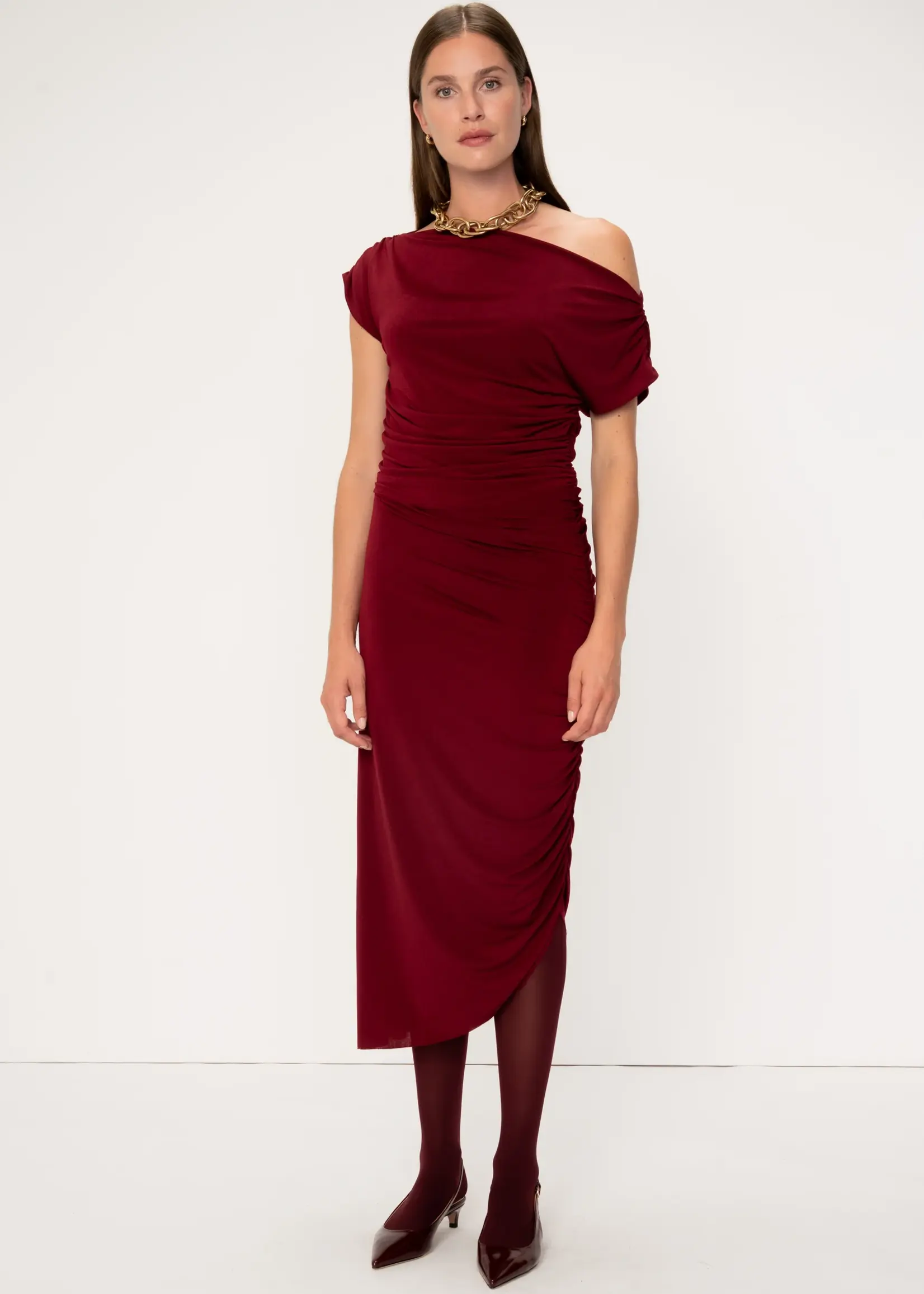 Viveh SANA - Dress - Mulberry Red