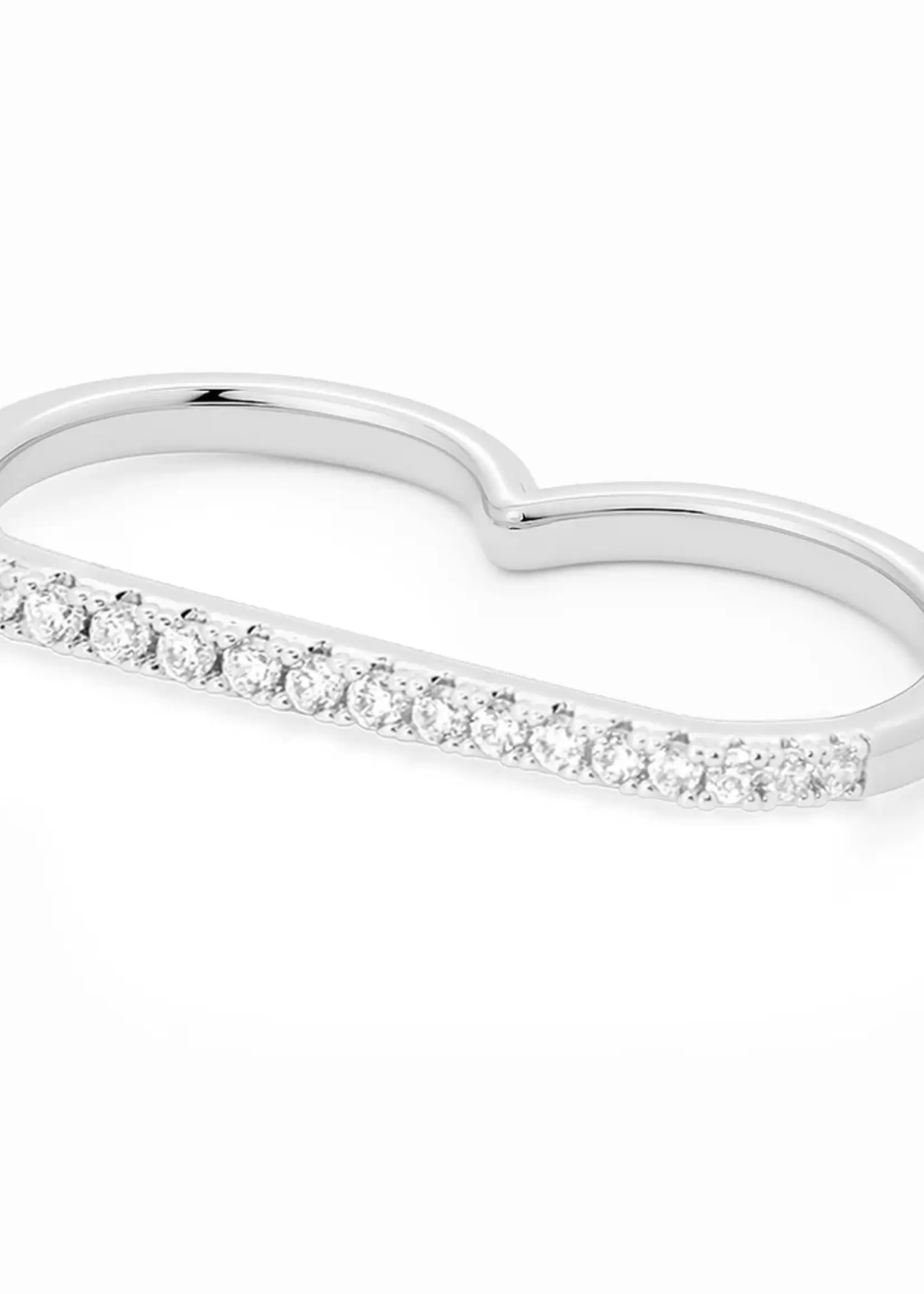 Billion Avenue BARI Diamond Ring - Silver Large