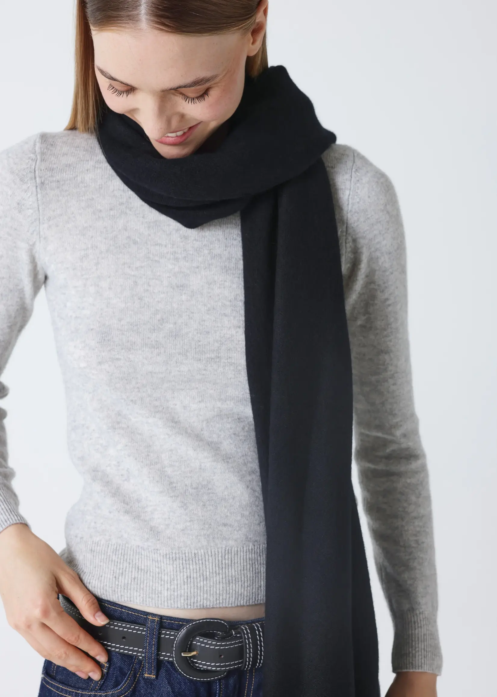 Absolut Cashmere Infinity Echarpe Cachemire - Black