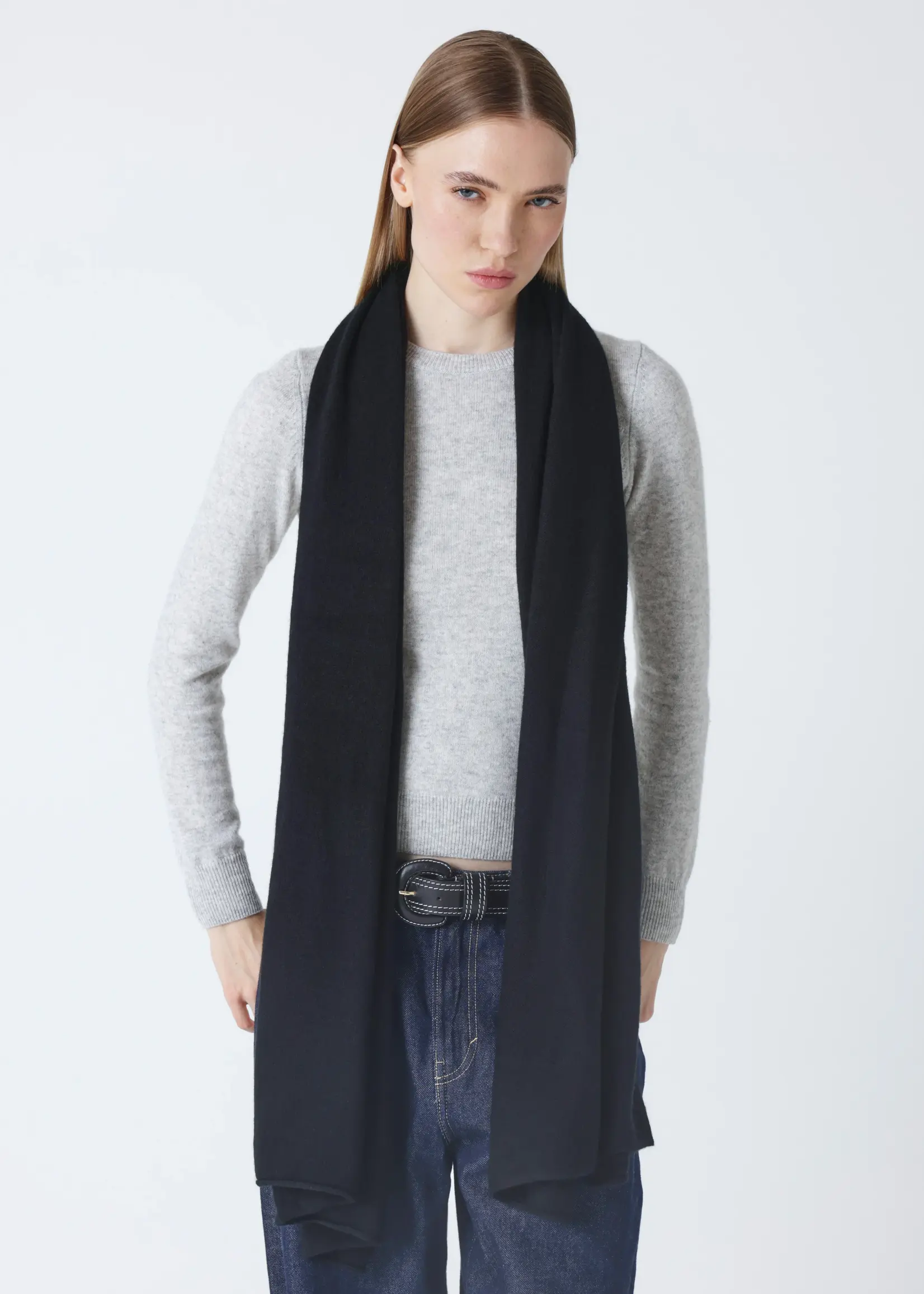 Absolut Cashmere Infinity Echarpe Cachemire - Black