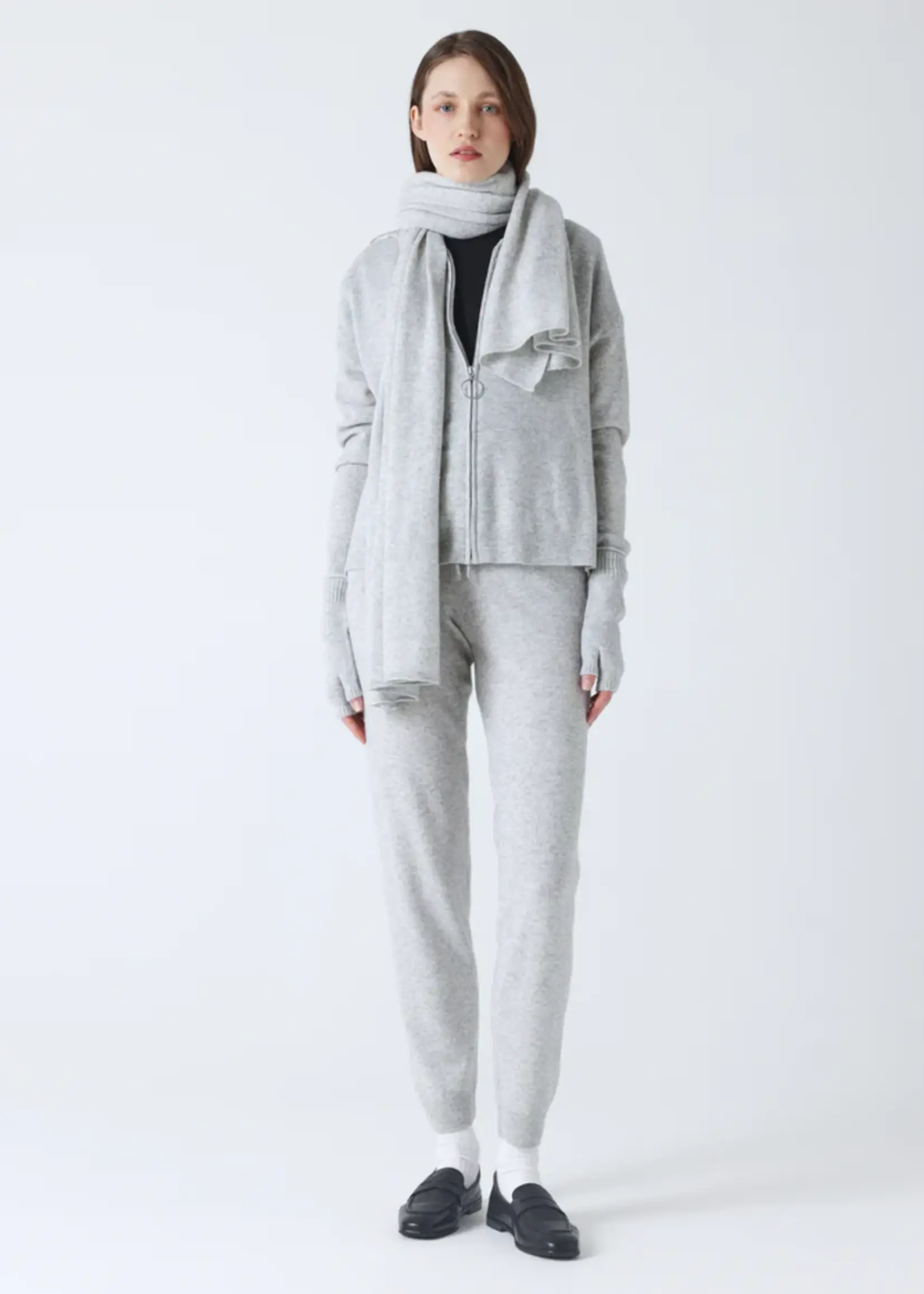 Absolut Cashmere Infinity Echarpe Cachemire - Lgt htr Grey