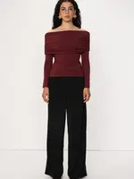 Viveh BOXUS - Off Shoulder Top - Burgundy