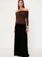 Viveh BOXUS - Off Shoulder Top - Walnut