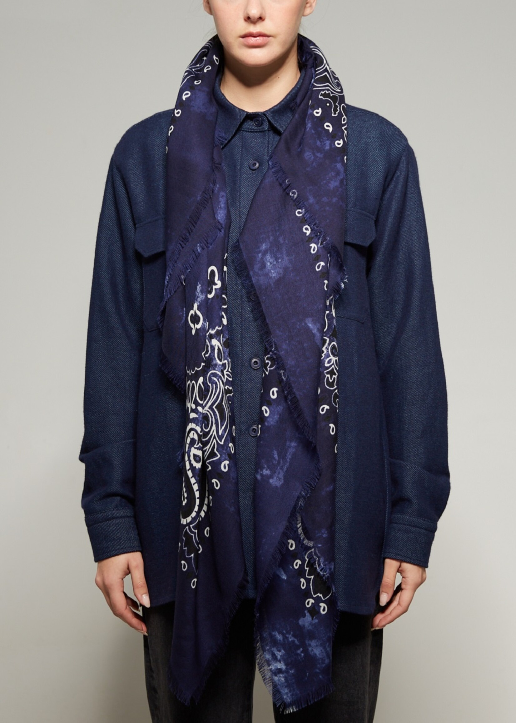 Destin JIL QUADRA 140x140 cm Dis Diagonal  col. Navy