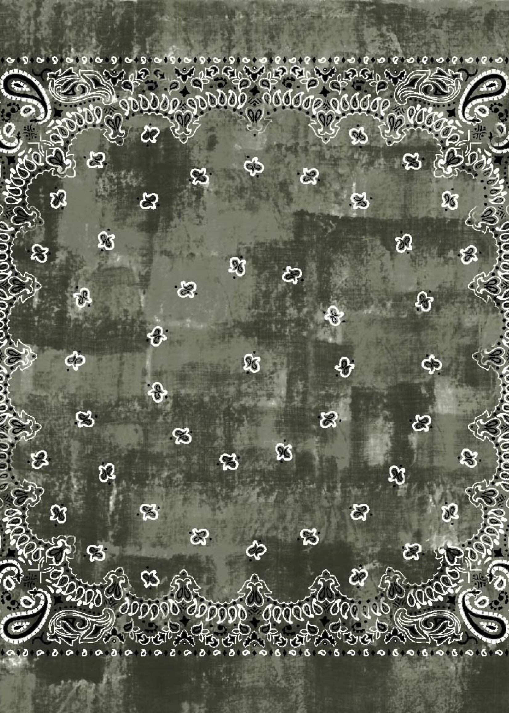 Destin JIL QUADRA 140x140 cm Dis Bandana col. Military