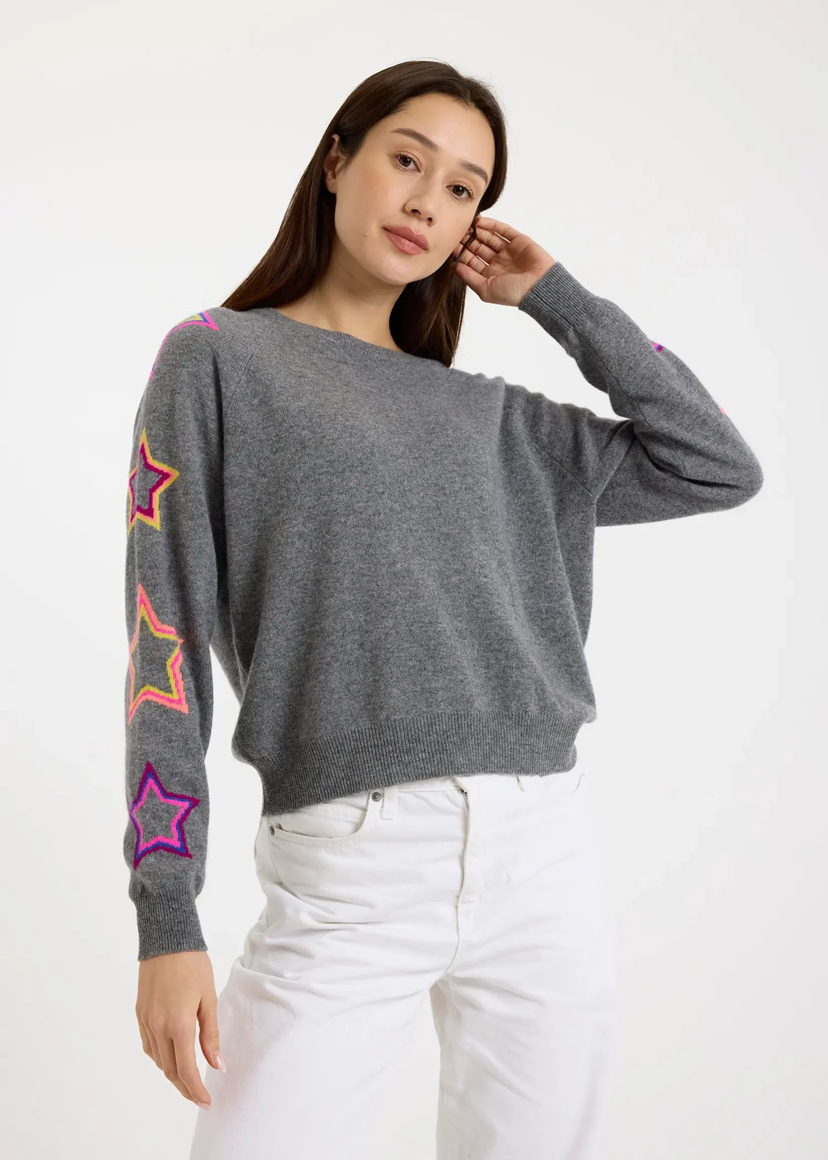 Brodie Pop Star Crew Pull - Mid Grey