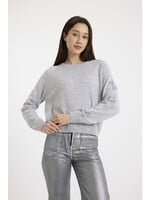 Brodie Star Dust Sleeve Crew Pumm - Super Grey