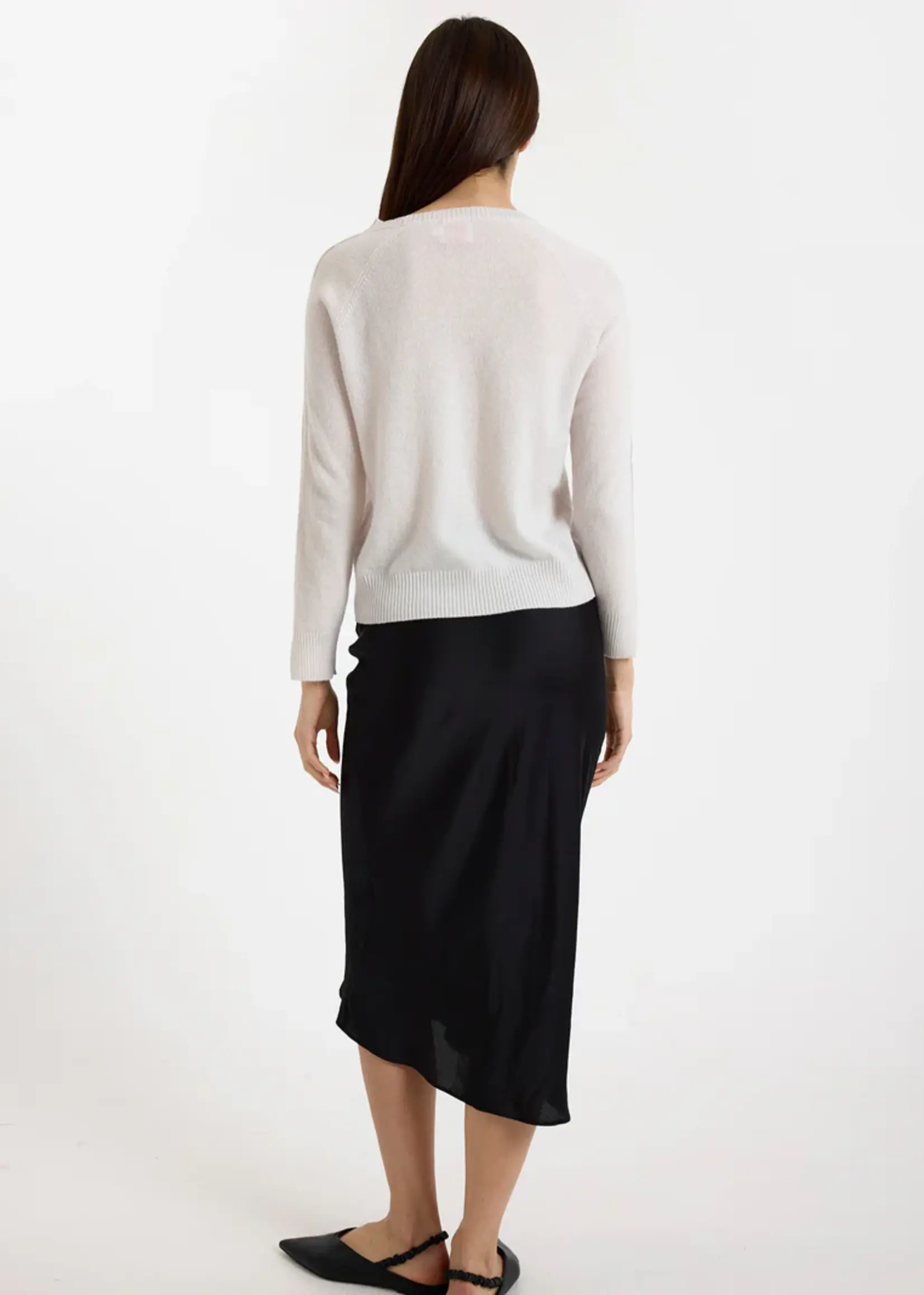 Brodie Glitz Split Cuff Relaxed Pull V- ASH