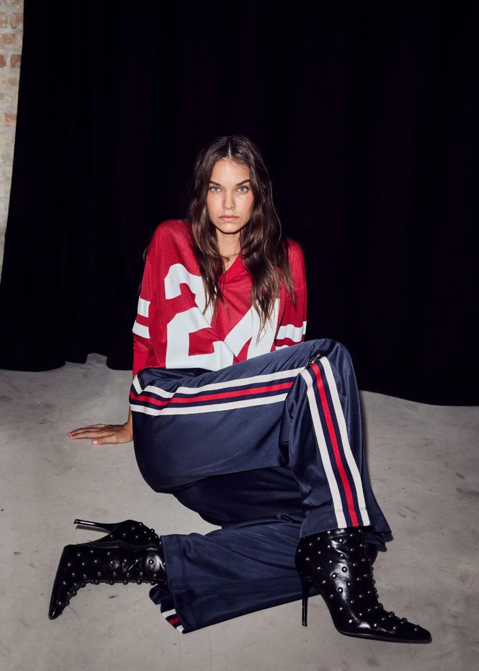 Haute L'Amitié Baggy RN Track Pants - Navy