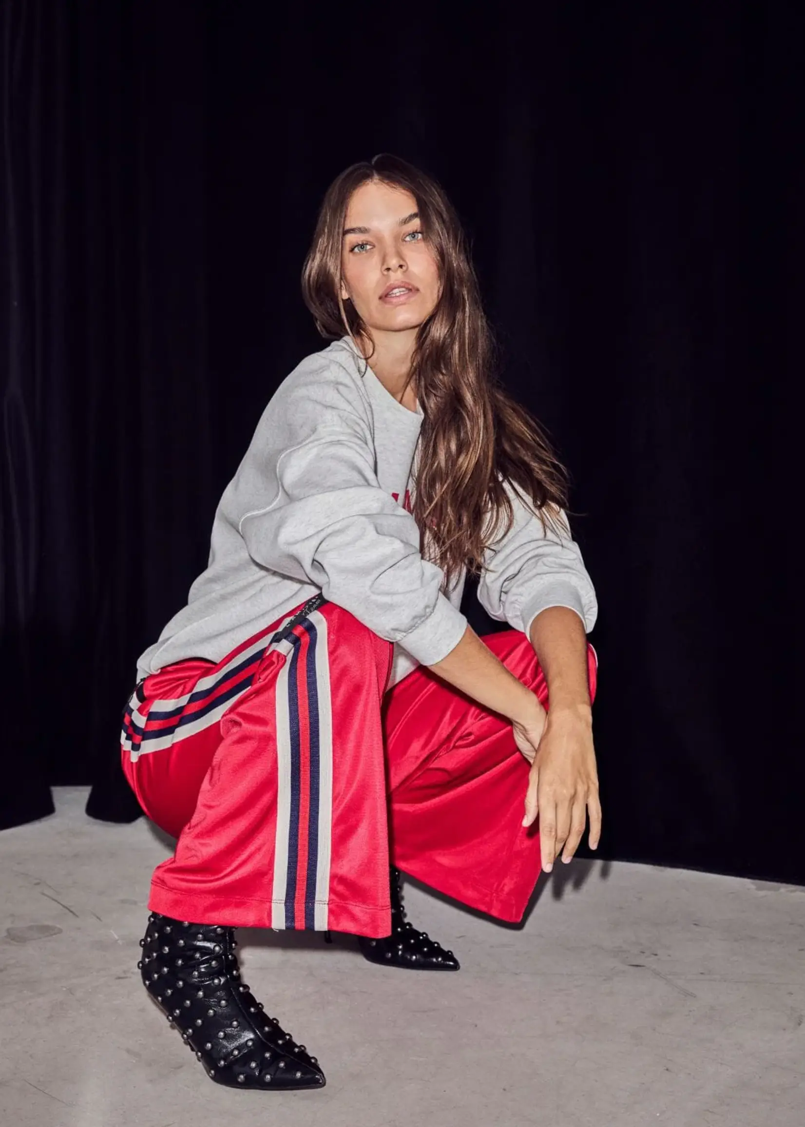 Haute L'Amitié Baggy RN Track Pants - Red