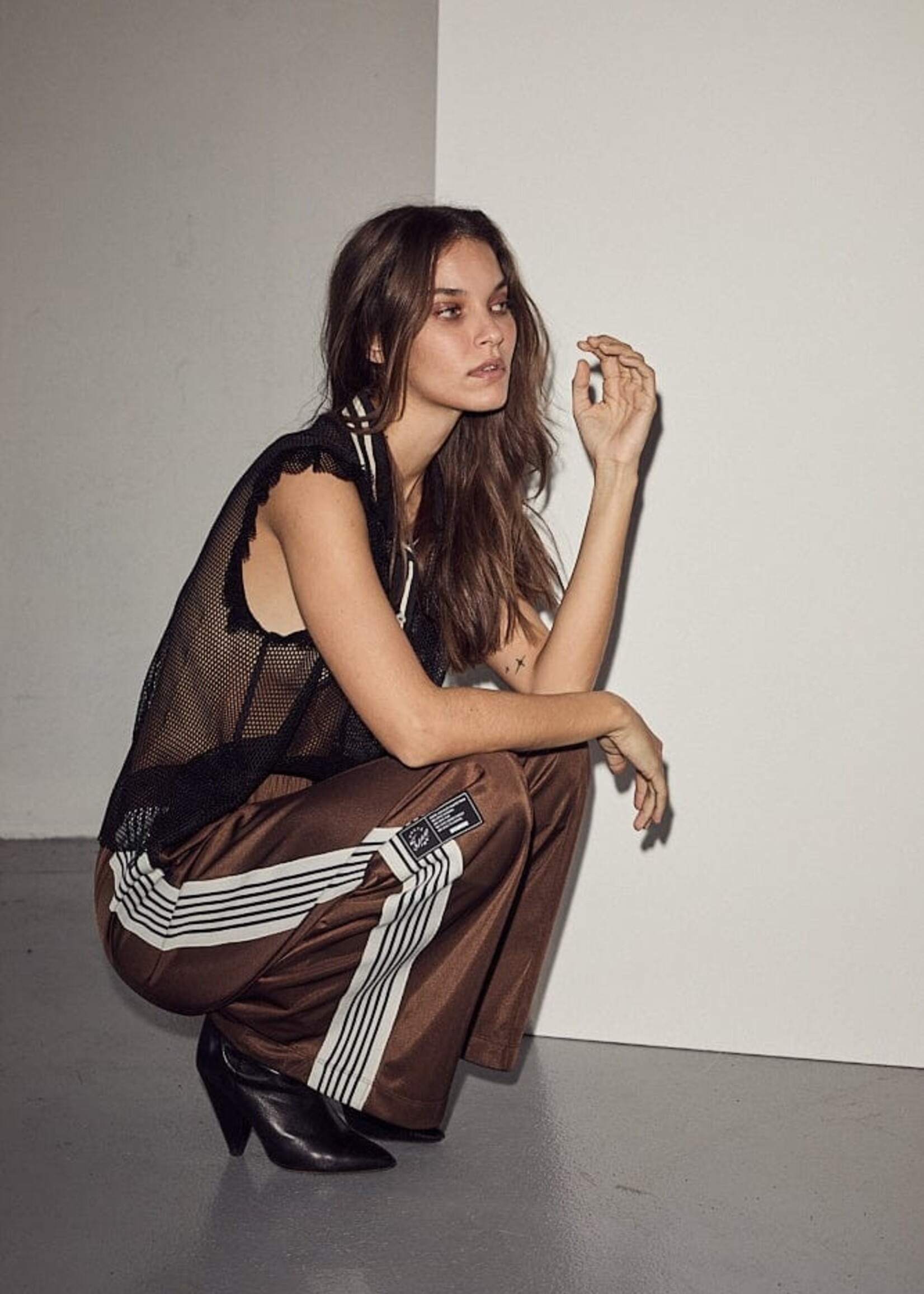 Haute L'Amitié Baggy Track Pants - Mocca