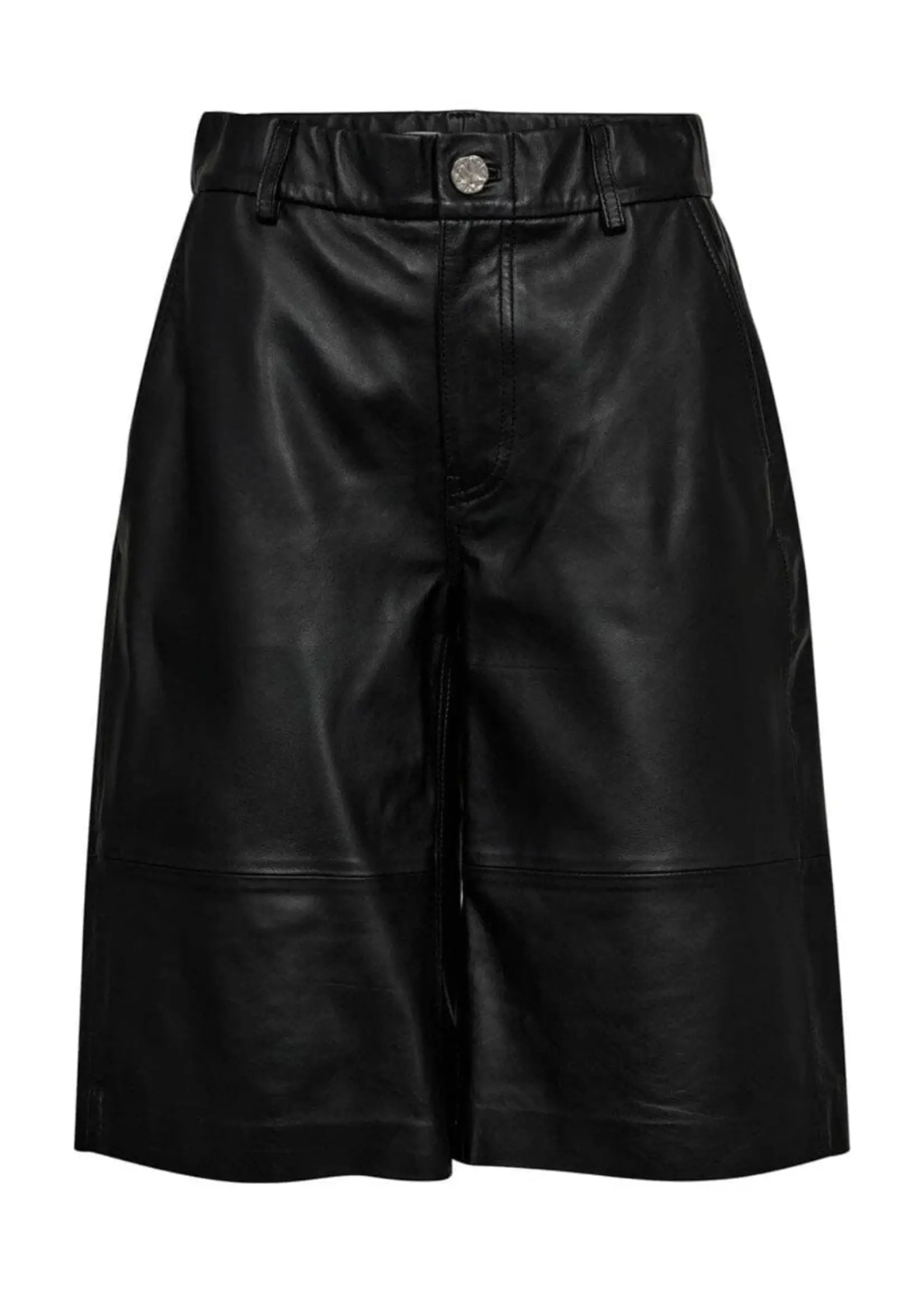 Haute L'Amitié Leather Bermudas - Black