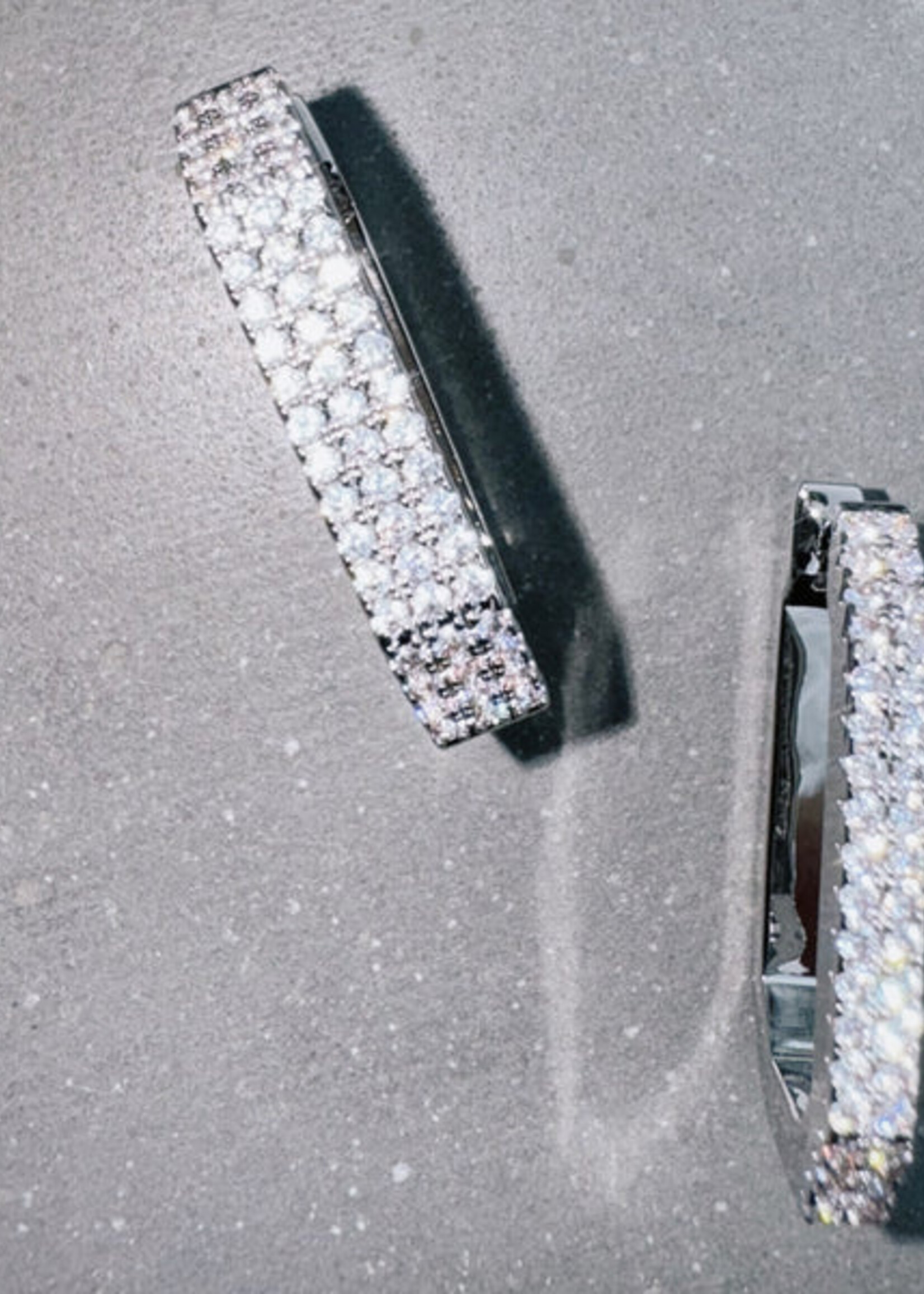 Billion Avenue OCTA Short Diamond Earrings - Silver