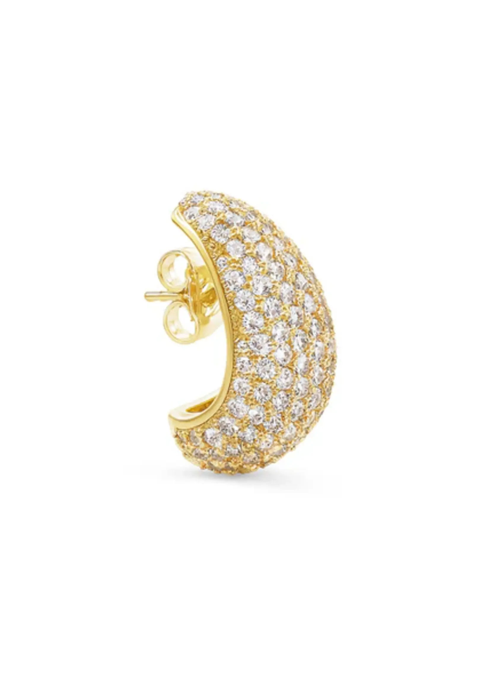 Billion Avenue SMALL BULB Diamond Earstud - Gold