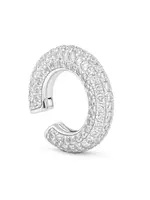 Billion Avenue CHUNKY Diamond kos Earcuff - Silver