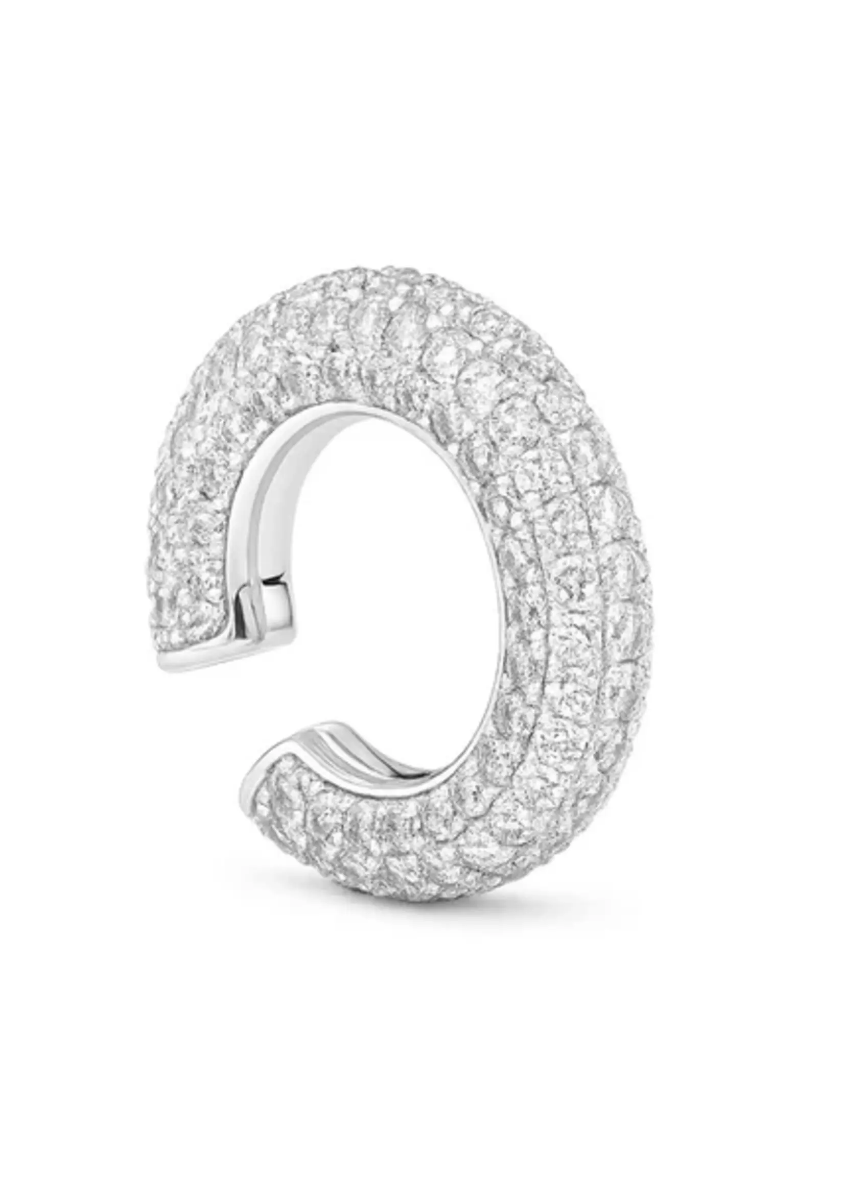 Billion Avenue CHUNKY Diamond kos Earcuff - Silver