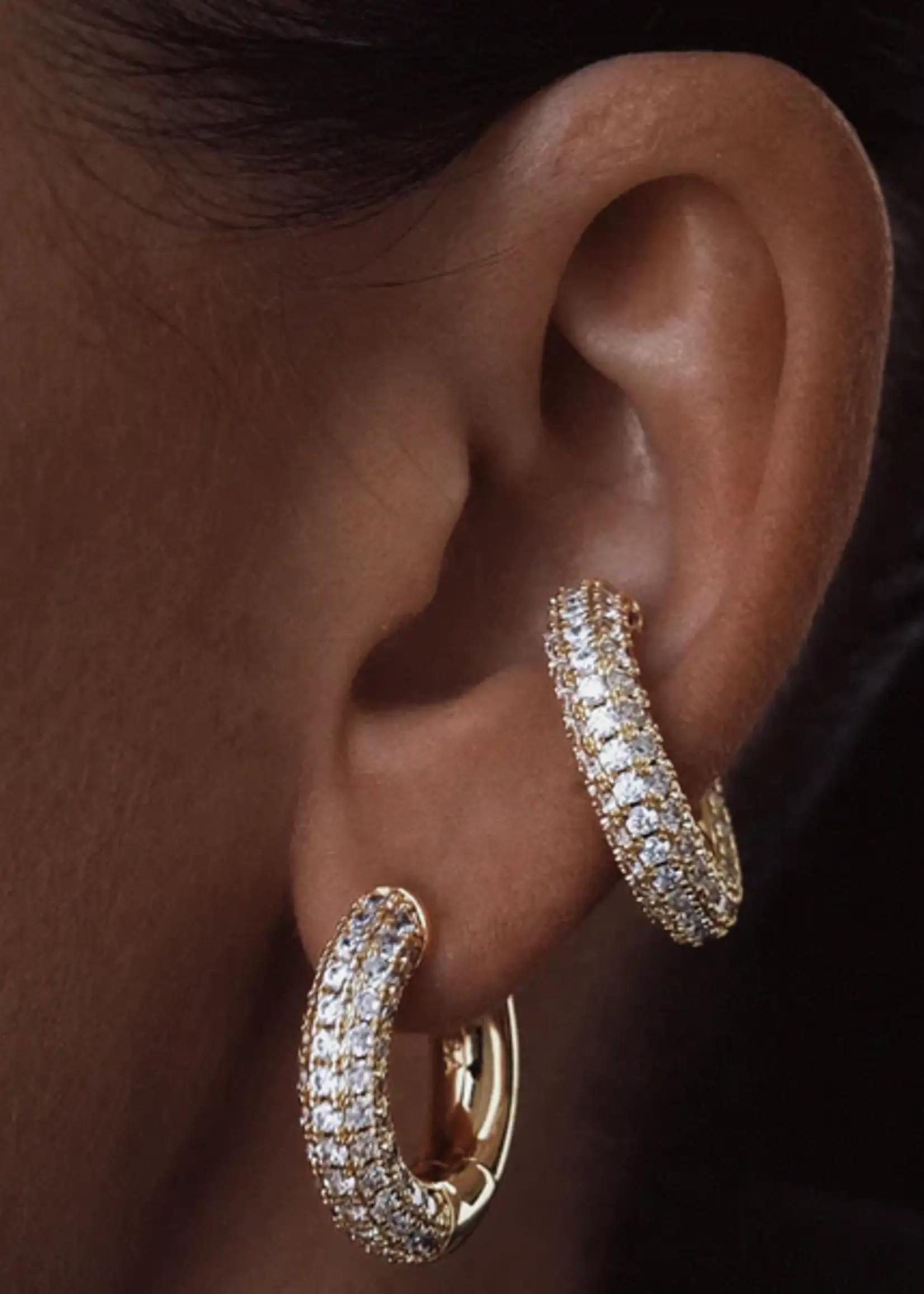 Billion Avenue CHUNKY KOS Diamond Earring - Gold