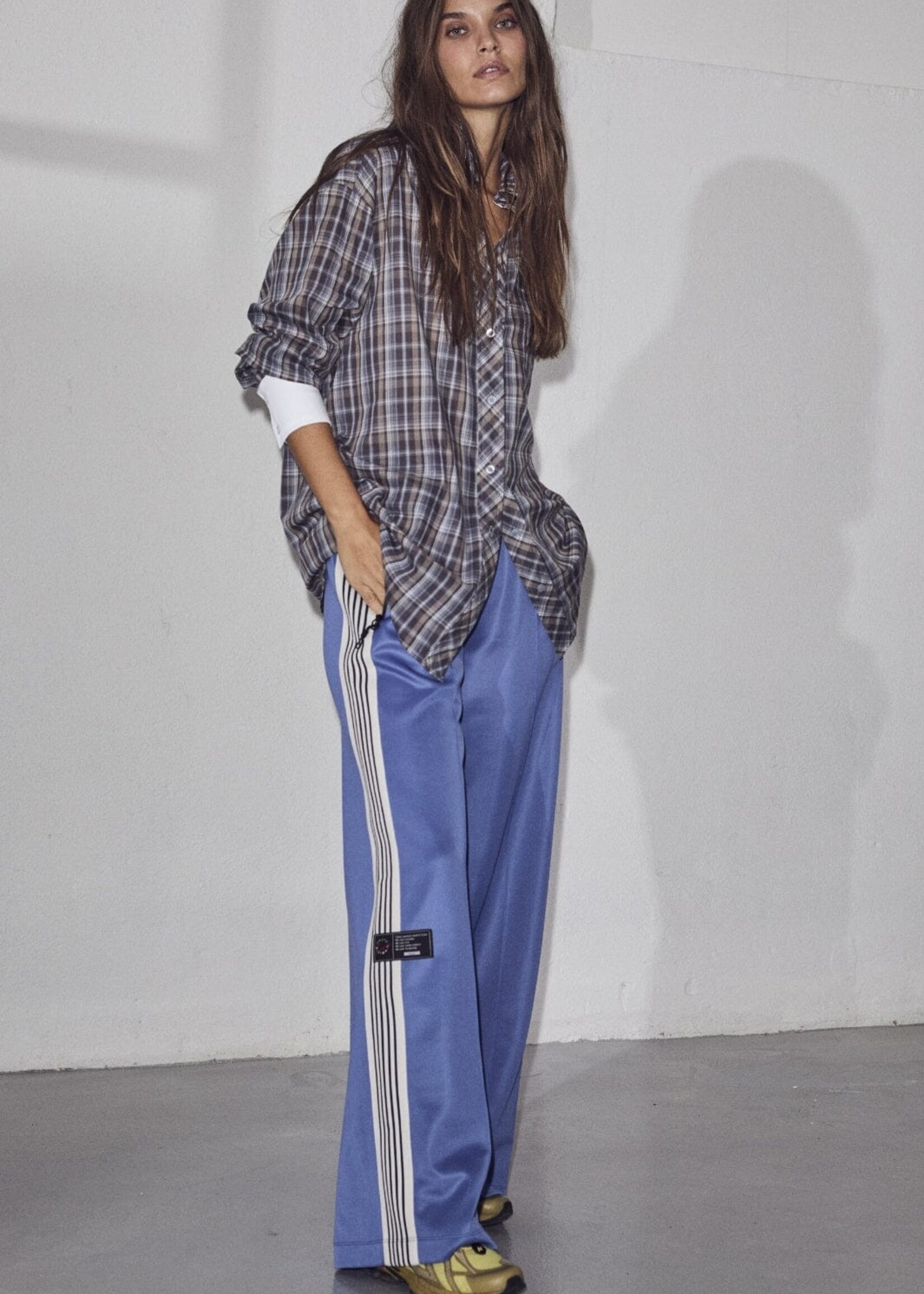 Haute L'Amitié Baggy Track Pants - Blue