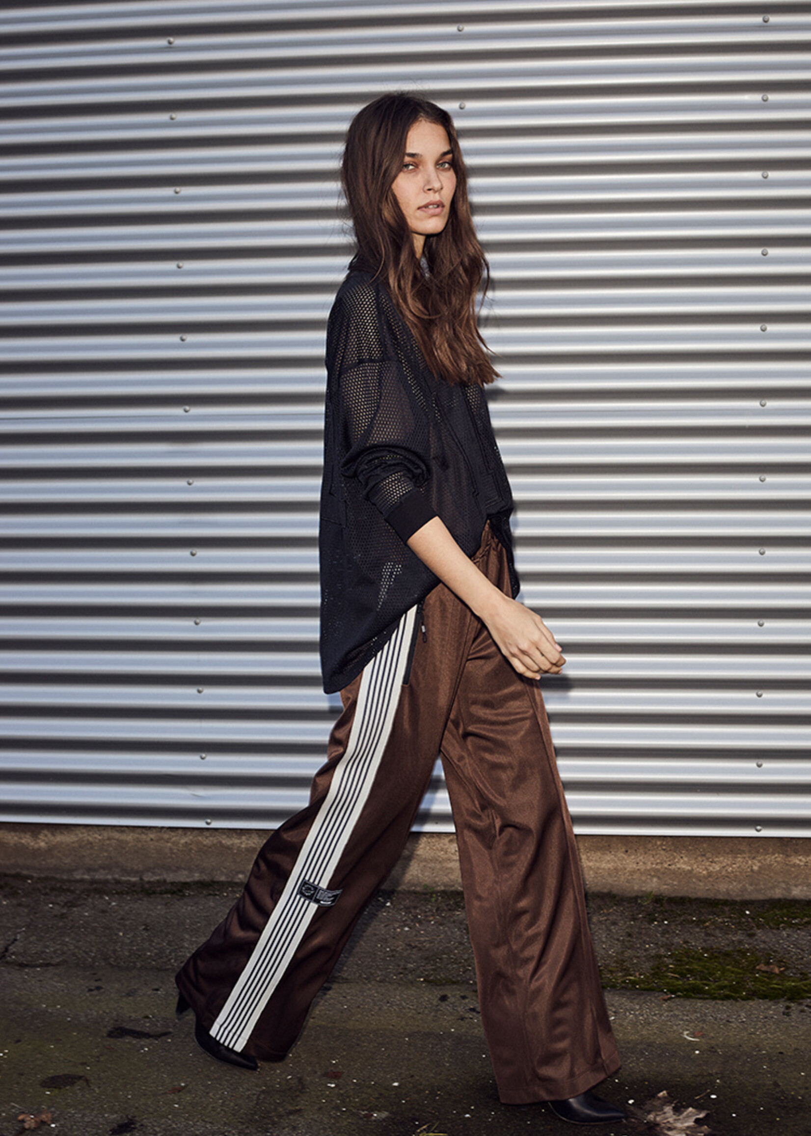 Haute L'Amitié Baggy Track Pants - Mocca  XS
