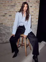 Haute L'Amitié Sophie Stripe Shirt - Pale Blue