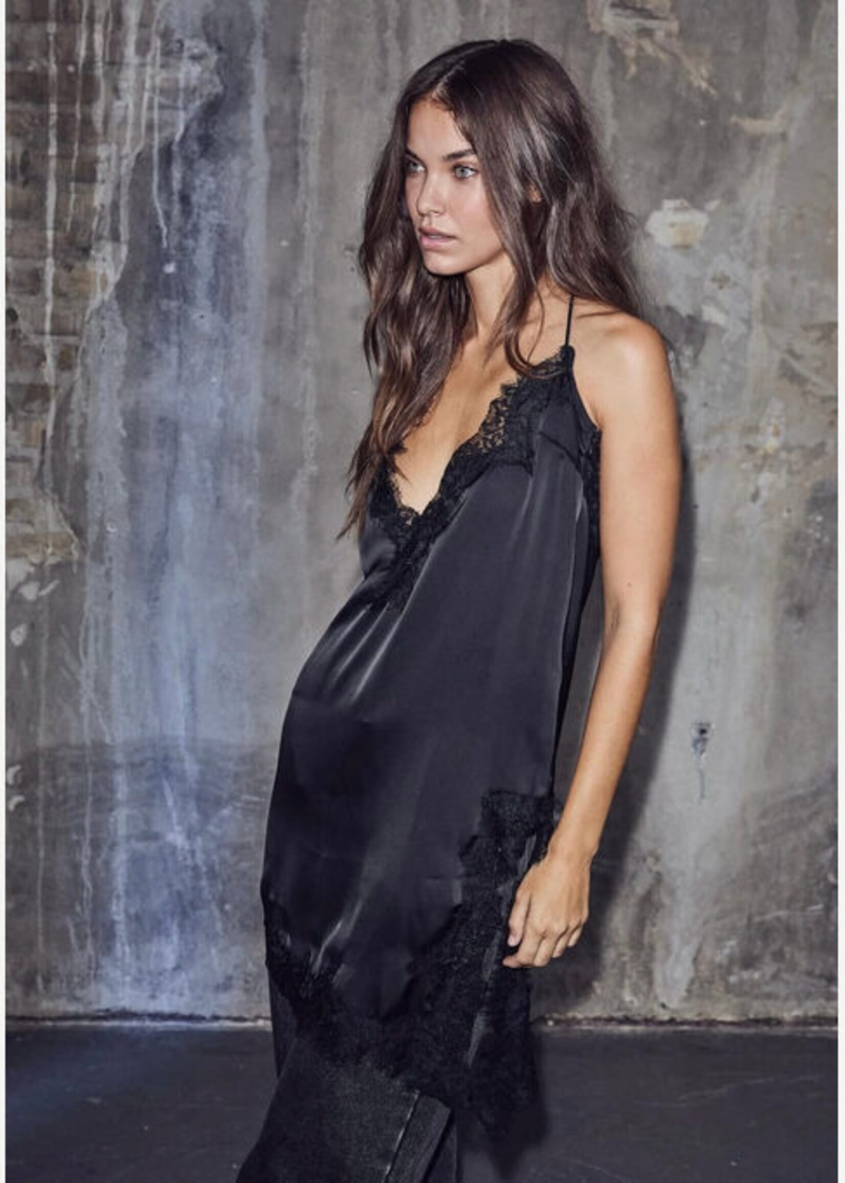 Haute L'Amitié Naomie Asym Lingerie Top - Black