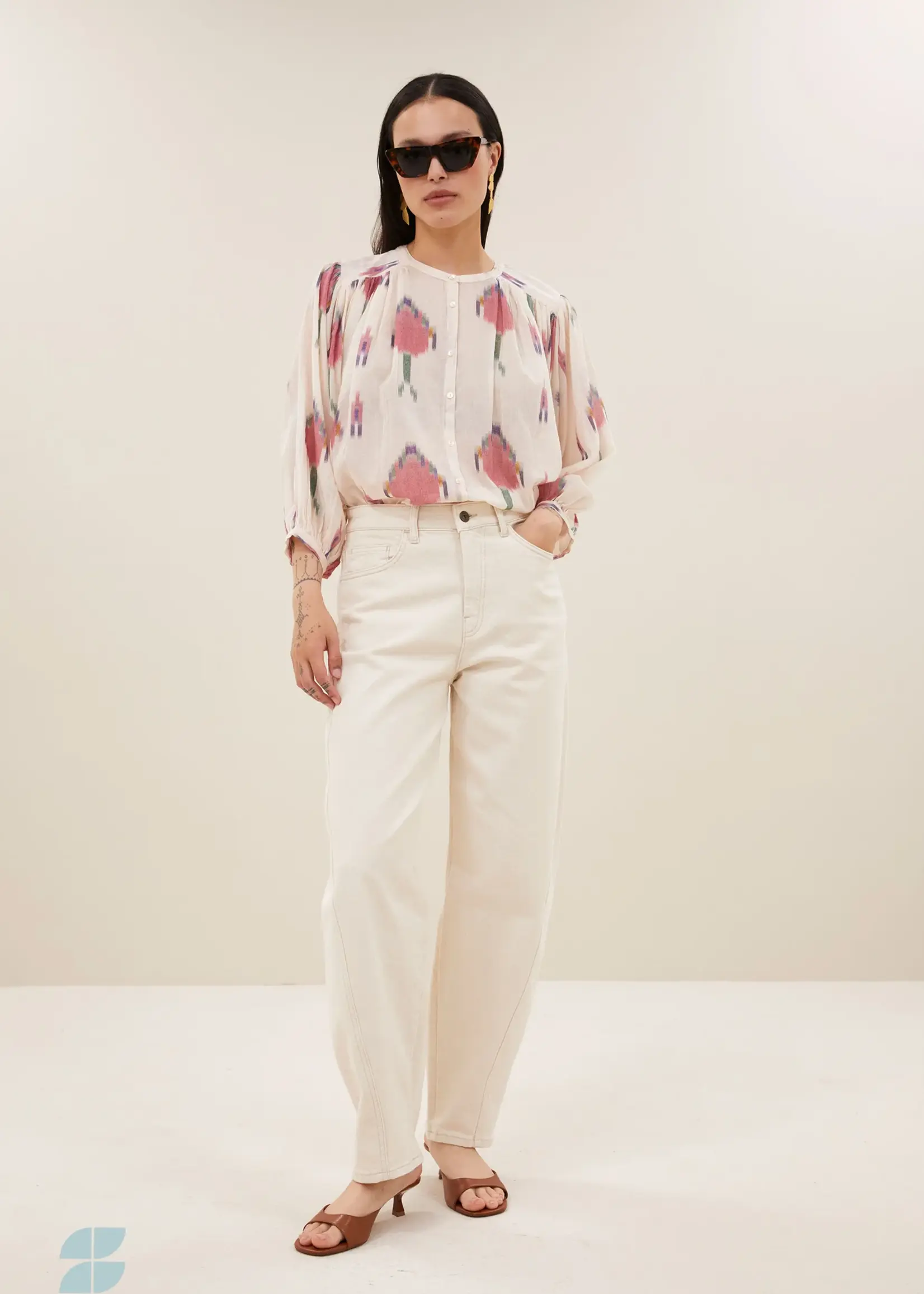 By-Bar Becky Ikat Blouse - Spring