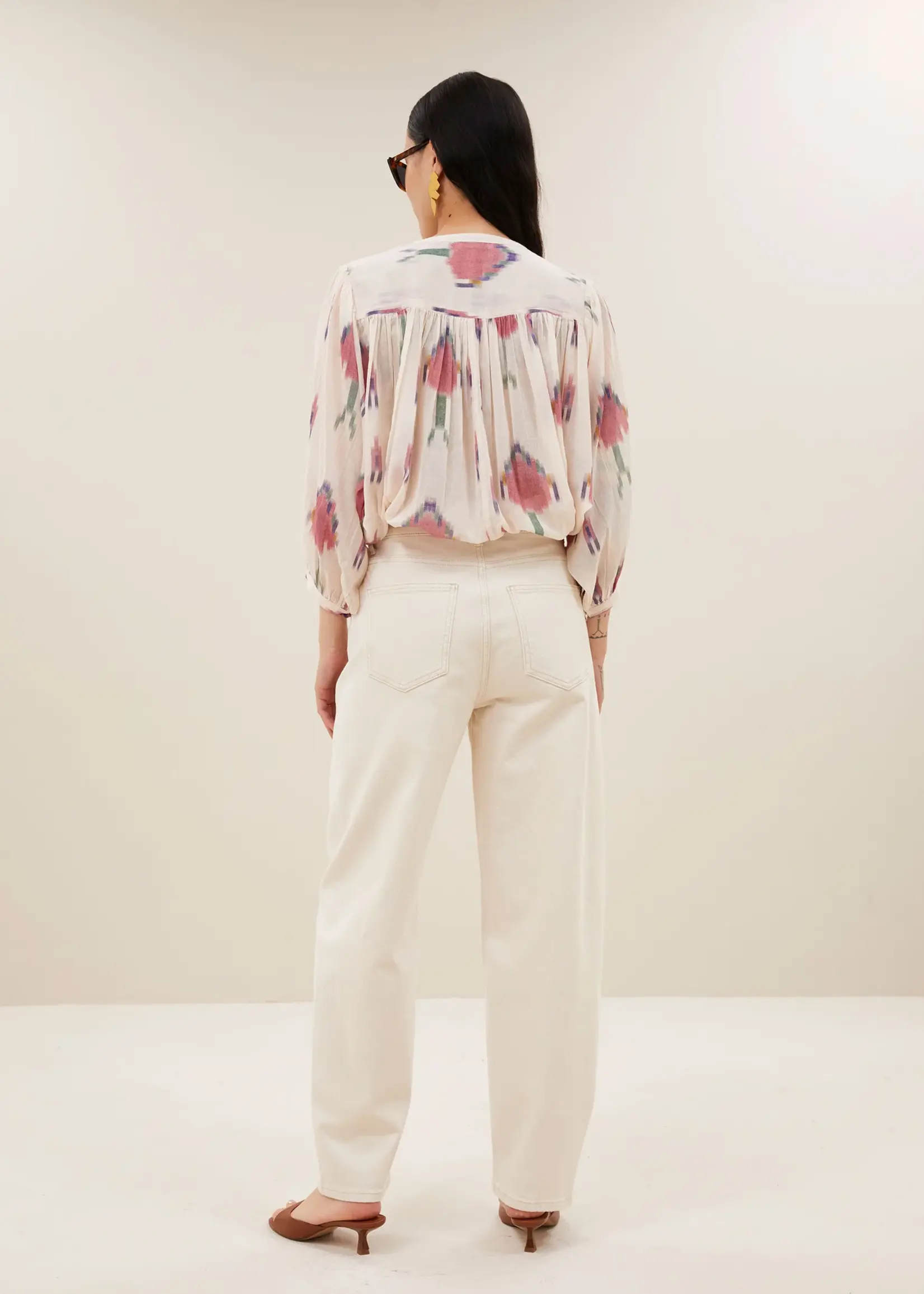 By-Bar Becky Ikat Blouse - Spring Ikat