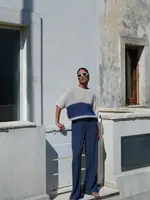 By-Bar Nino Vintage Stripe Pullover - Navy Stripe