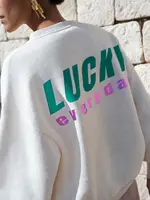 By-Bar Bibi Melange Lucky Everyday Sweater - Oyster Melee