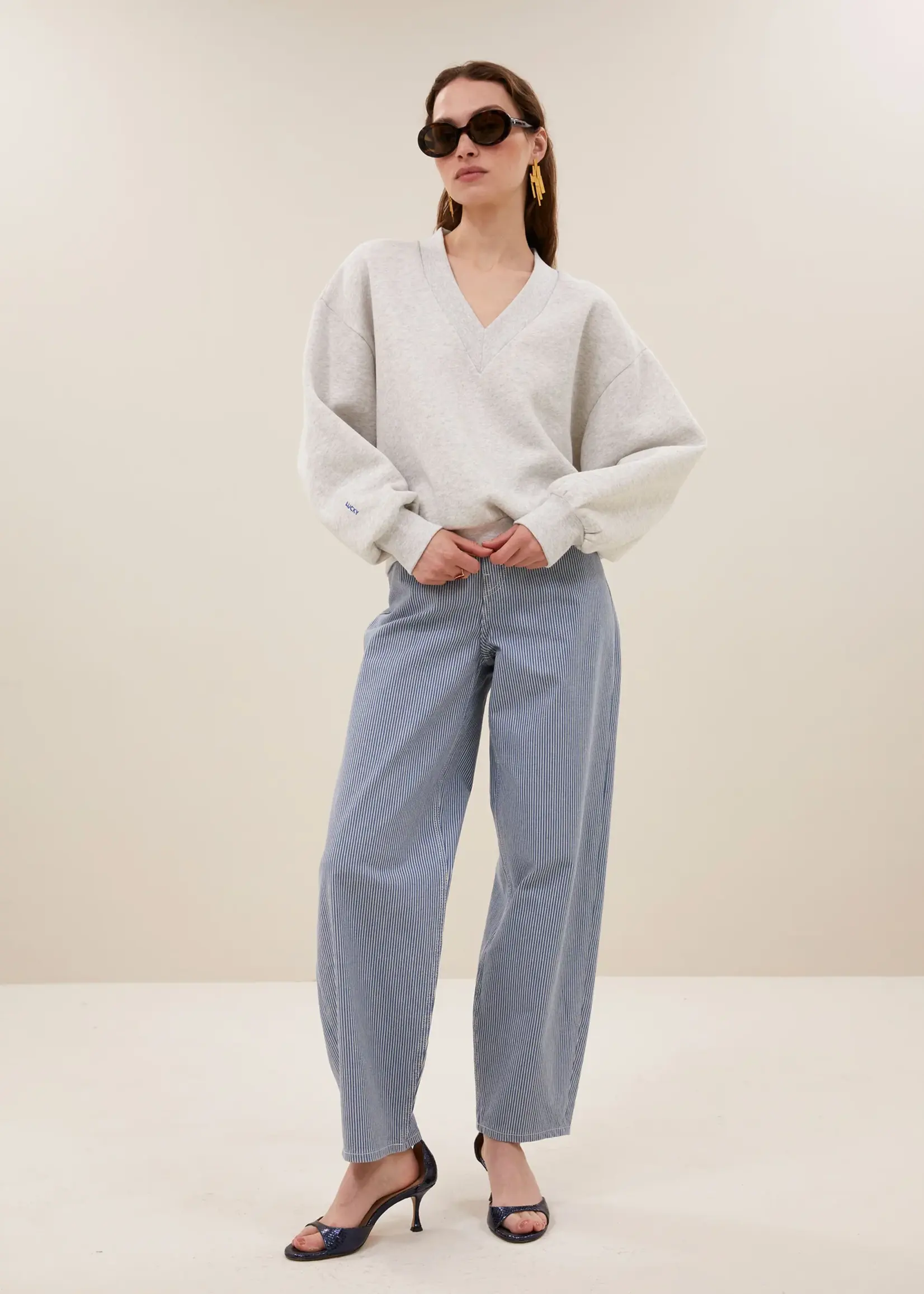 By-Bar Momo Sweater - Oyster Melee